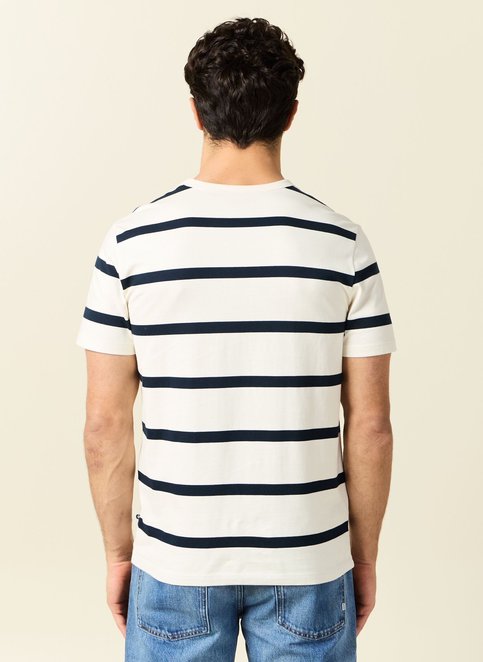 Tee-shirts manches courtes TEEMALO3H homme blanc Bonobo Tee-shirts manches courtes TEEMALO3H homme blanc COCONUT MILK