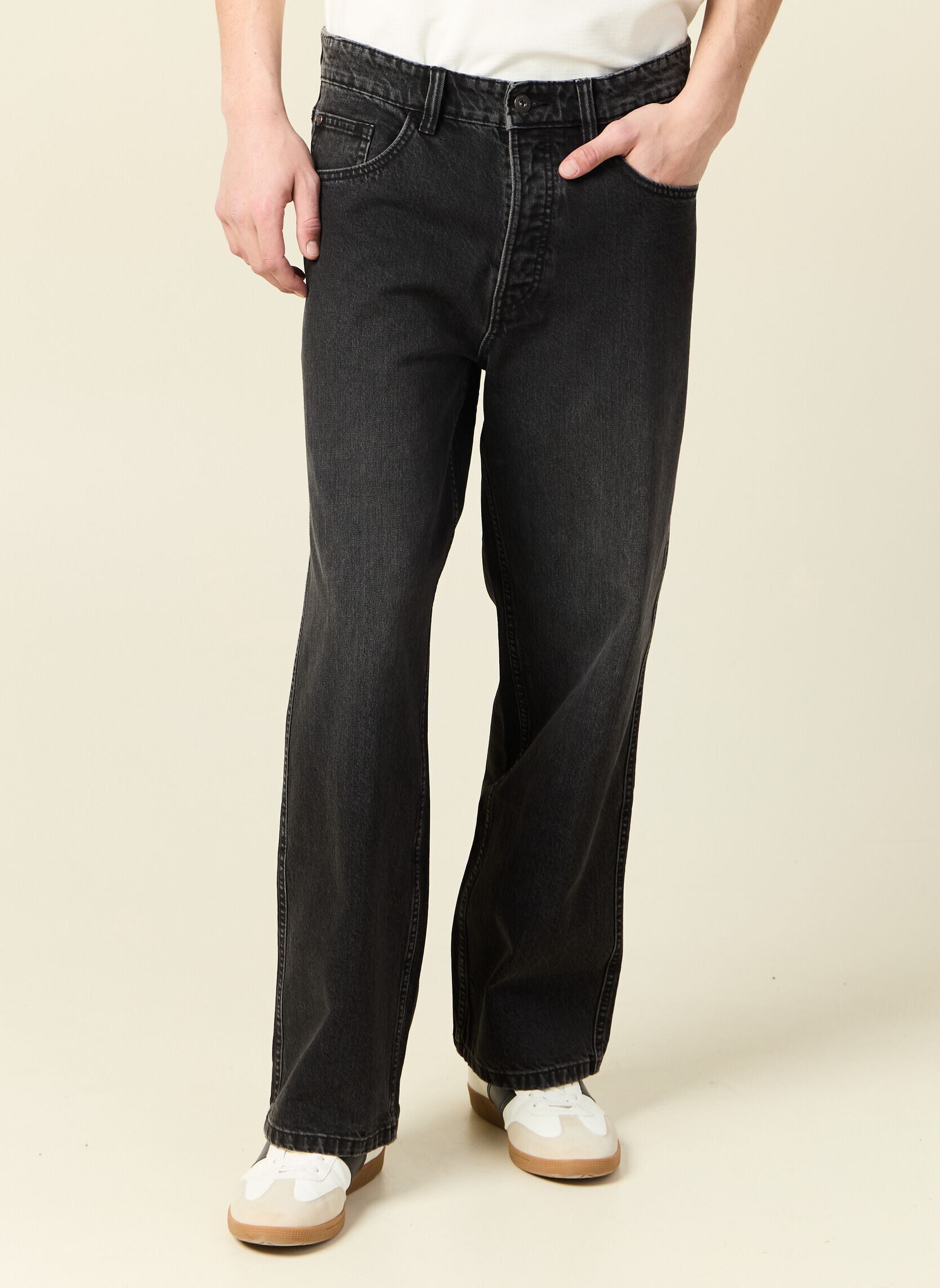 Jeans droit LOOSE-NEWH homme noir Bonobo Jeans droit LOOSE-NEWH homme noir DENIM SNOW BLACK