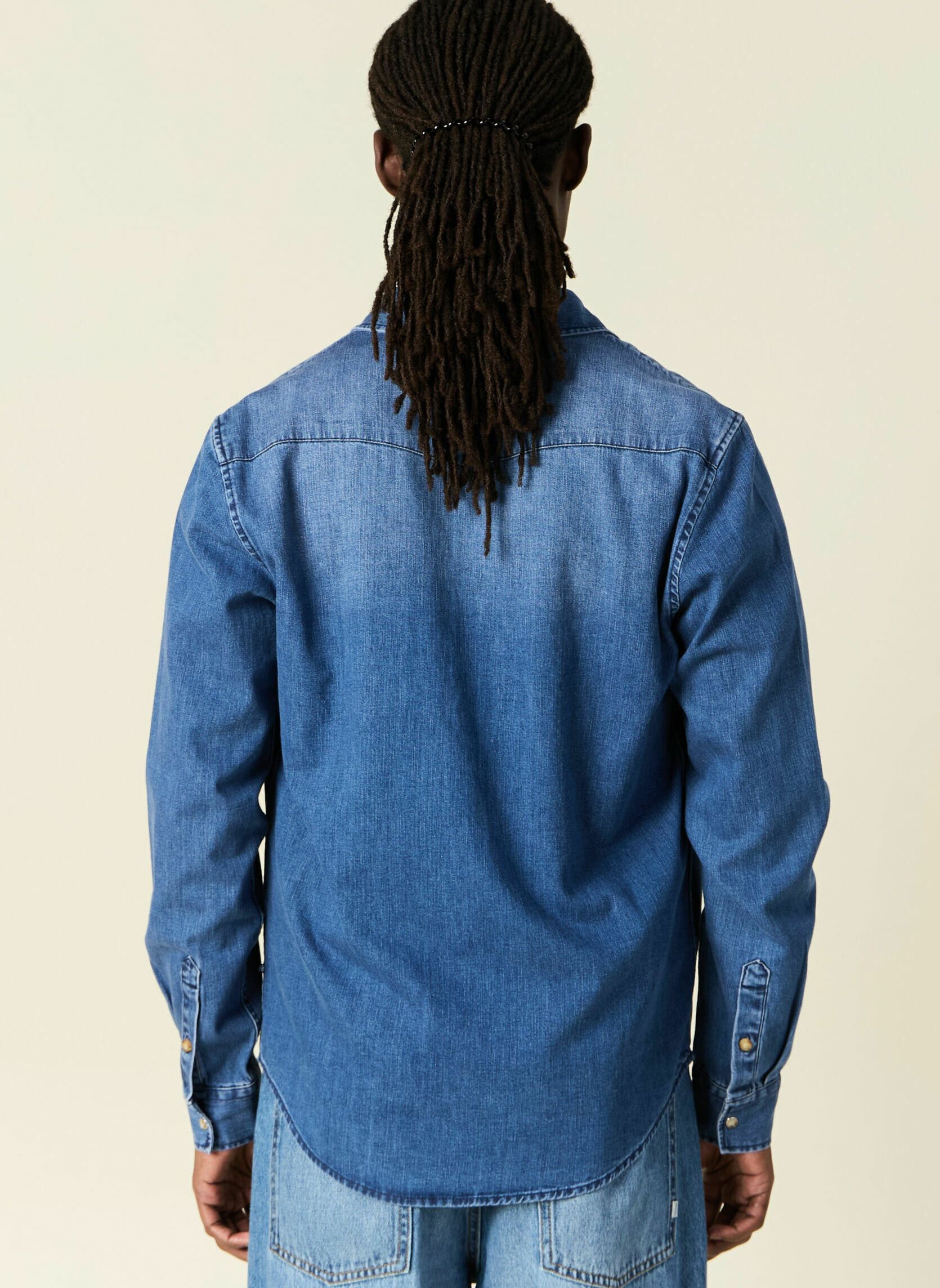 Chemises DENIMSTAR4H homme bleu Bonobo Chemises DENIMSTAR4H homme bleu DENIM STONE