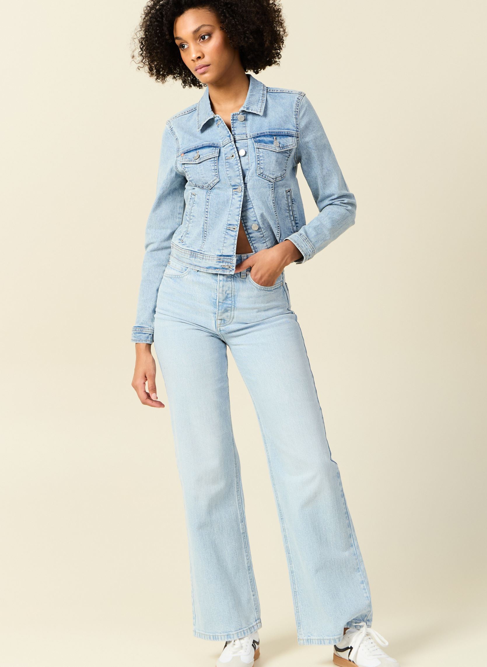 Jeansjacken ELEADENIMF damen blau Bonobo Jeansjacken ELEADENIMF damen blau DENIM BLEACH