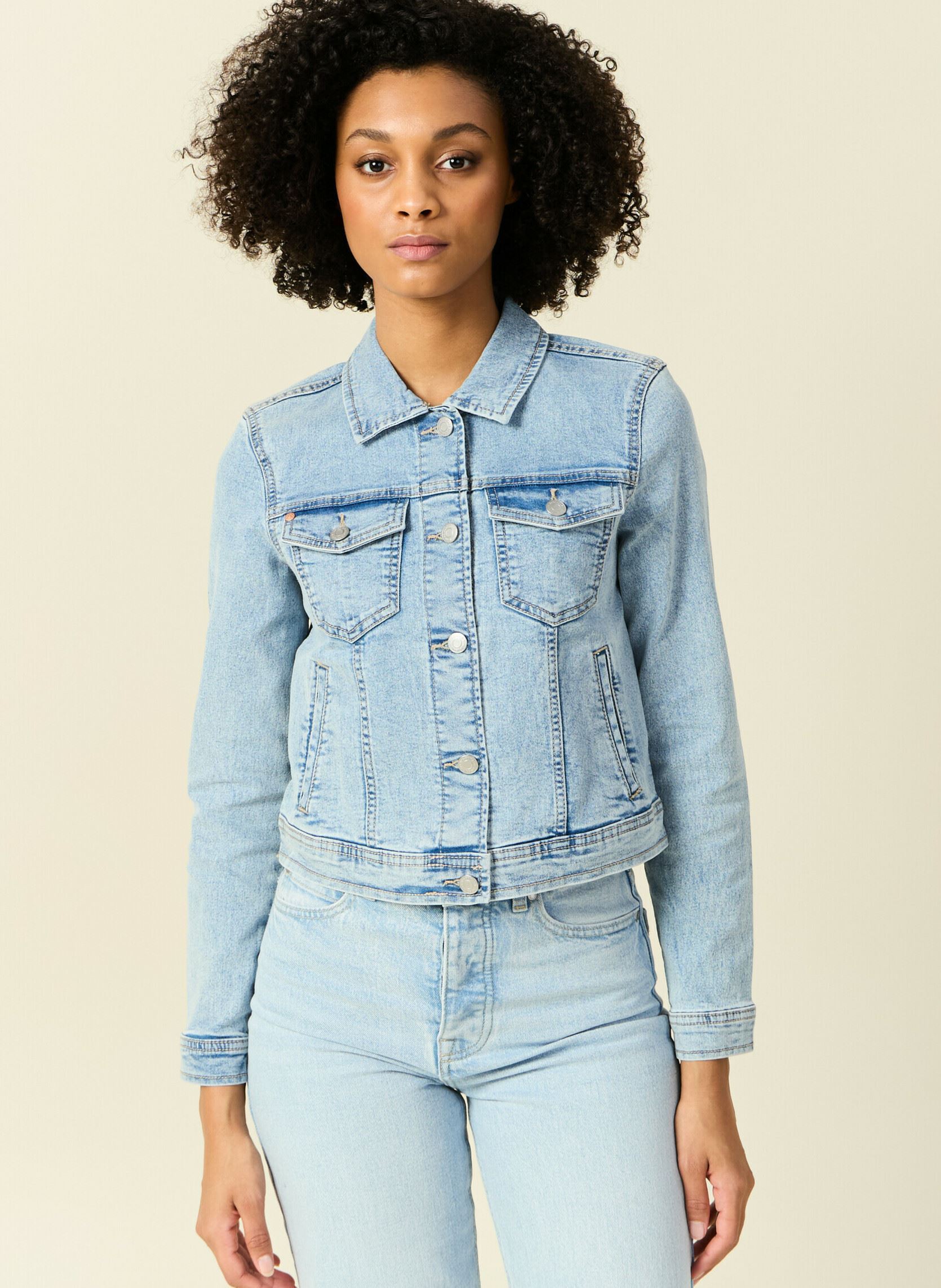 Vestes en jean ELEADENIMF femme bleu Bonobo Vestes en jean ELEADENIMF femme bleu DENIM BLEACH