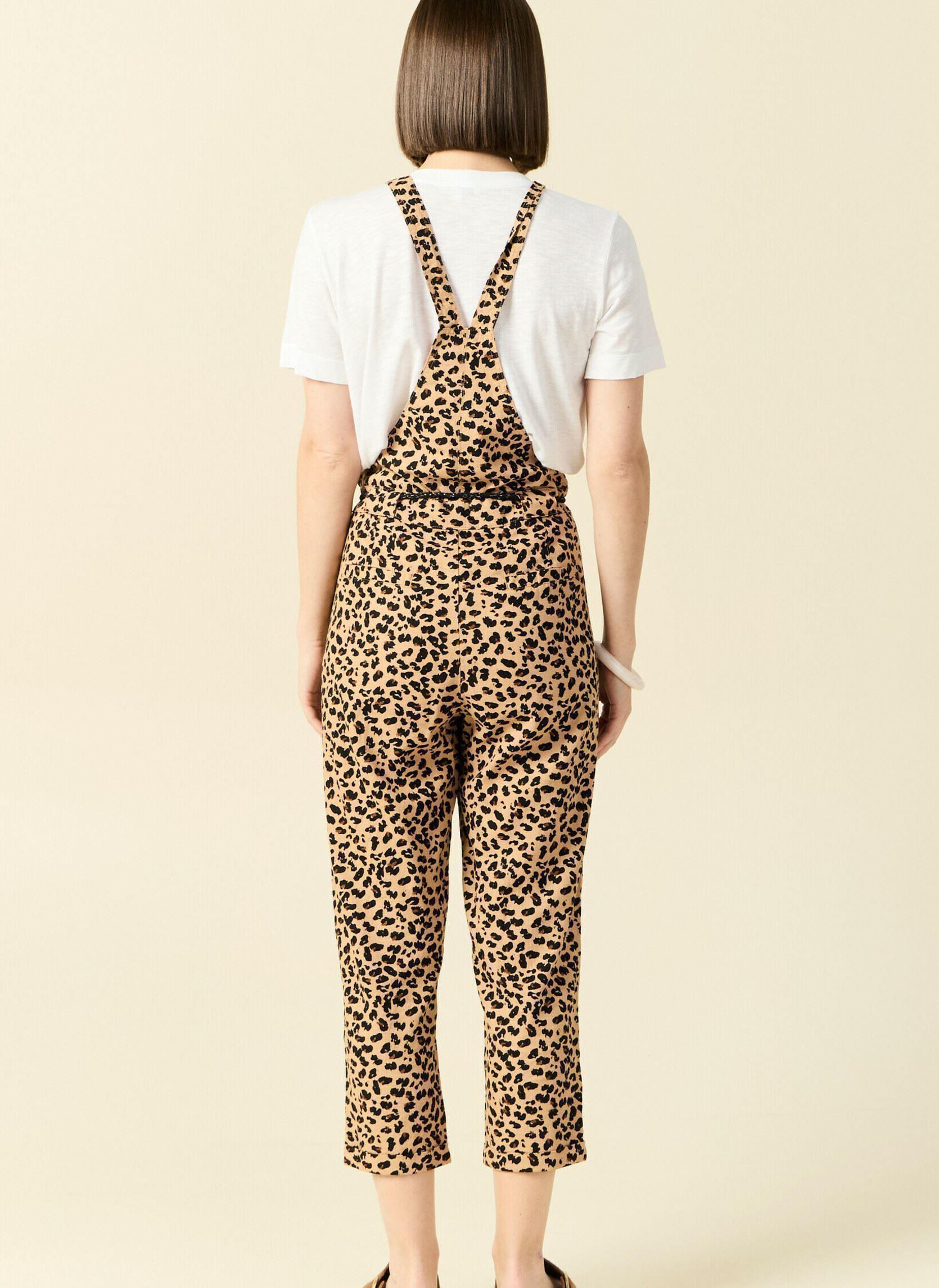 Salopettes CAIRE-LINLEO femme marron Bonobo Salopettes CAIRE-LINLEO femme marron LEO-TRICOLORE-BR