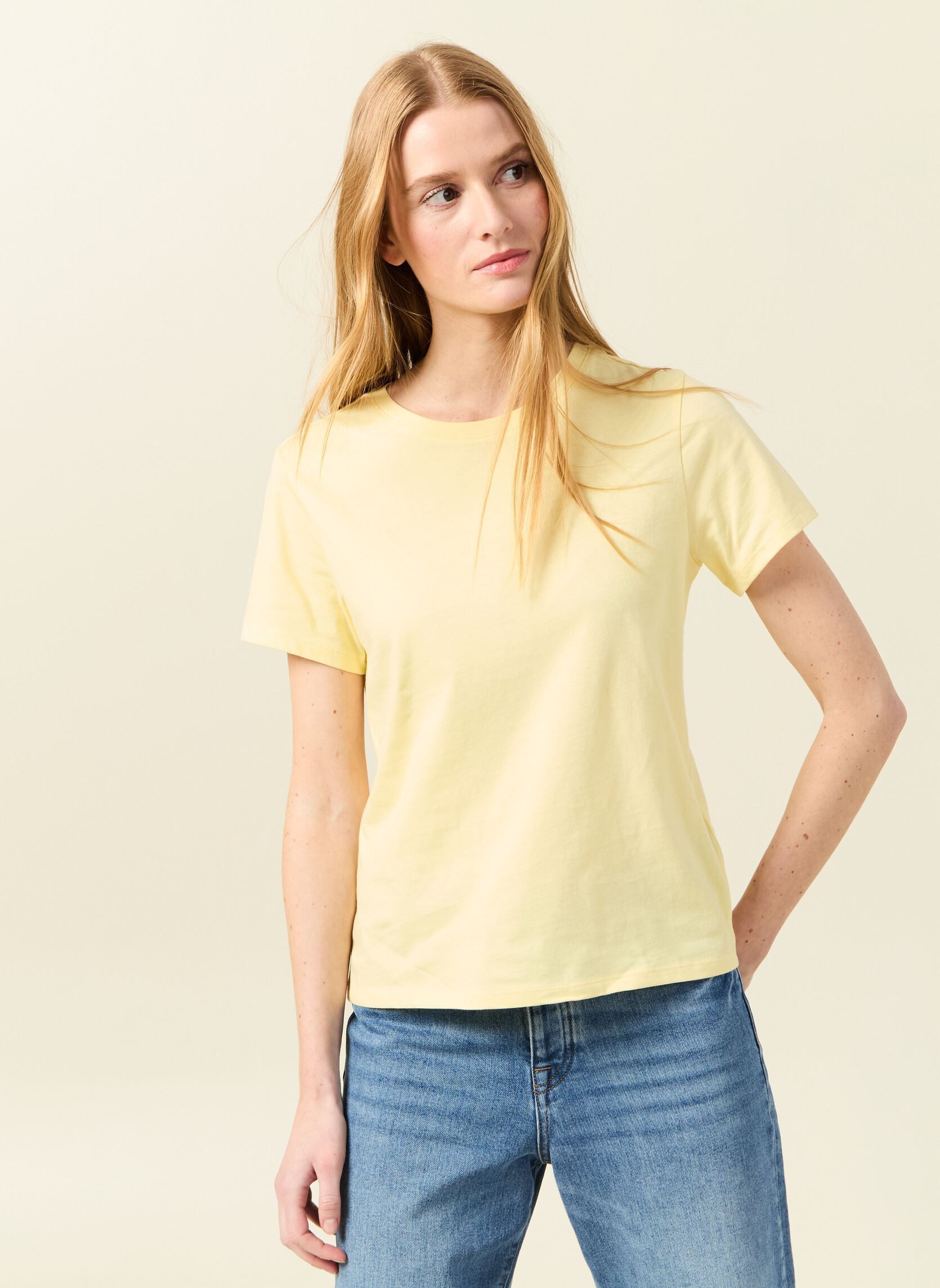 Kurzarm-T-Shirts BFITCOUF2 damen gelb Bonobo Kurzarm-T-Shirts BFITCOUF2 damen gelb MELLOW YELLOW