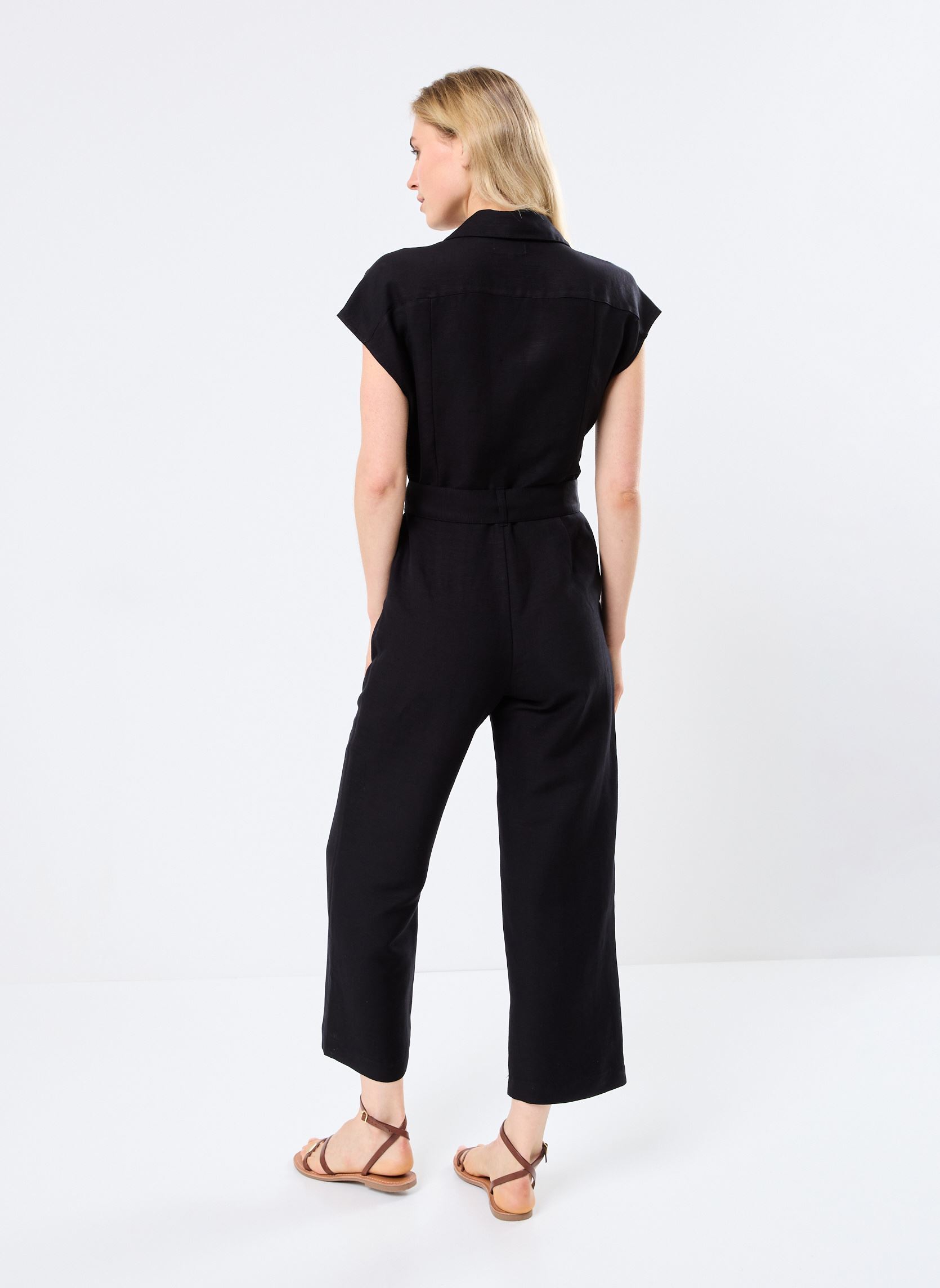Combinaisons pantalon CAIRE-LINZA femme noir Bonobo Combinaisons pantalon CAIRE-LINZA femme noir BLACK BEAUTY