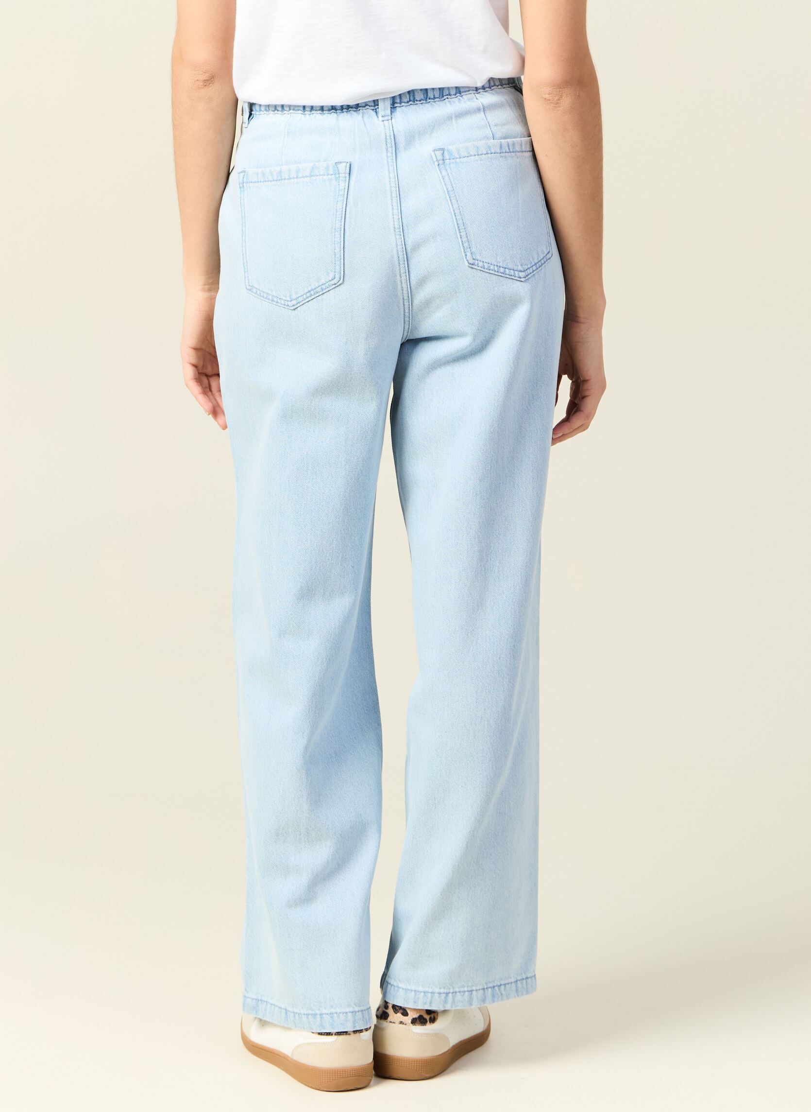 Flared jeans LISBOA-BELLE dames blauw Bonobo Flared jeans LISBOA-BELLE dames blauw DENIM BLEACH