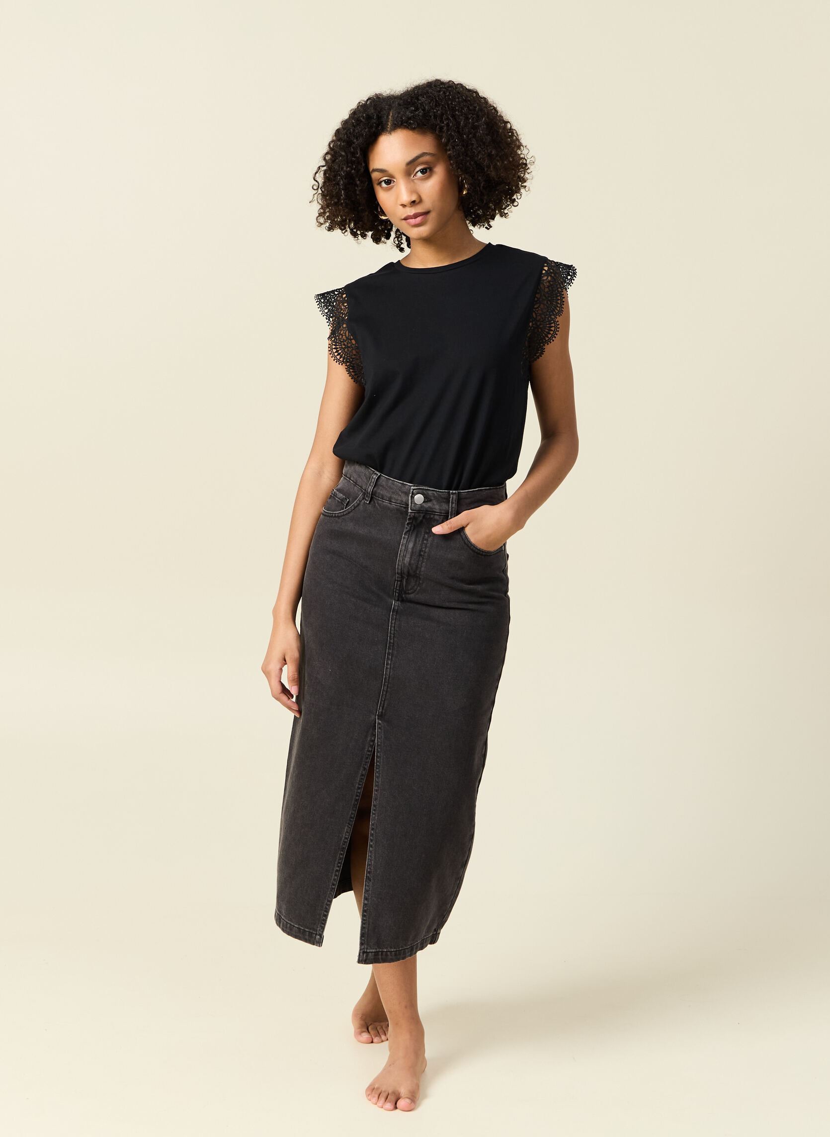Tops HIPPIECOUF damen schwarz Bonobo Tops HIPPIECOUF damen schwarz BLACK BEAUTY