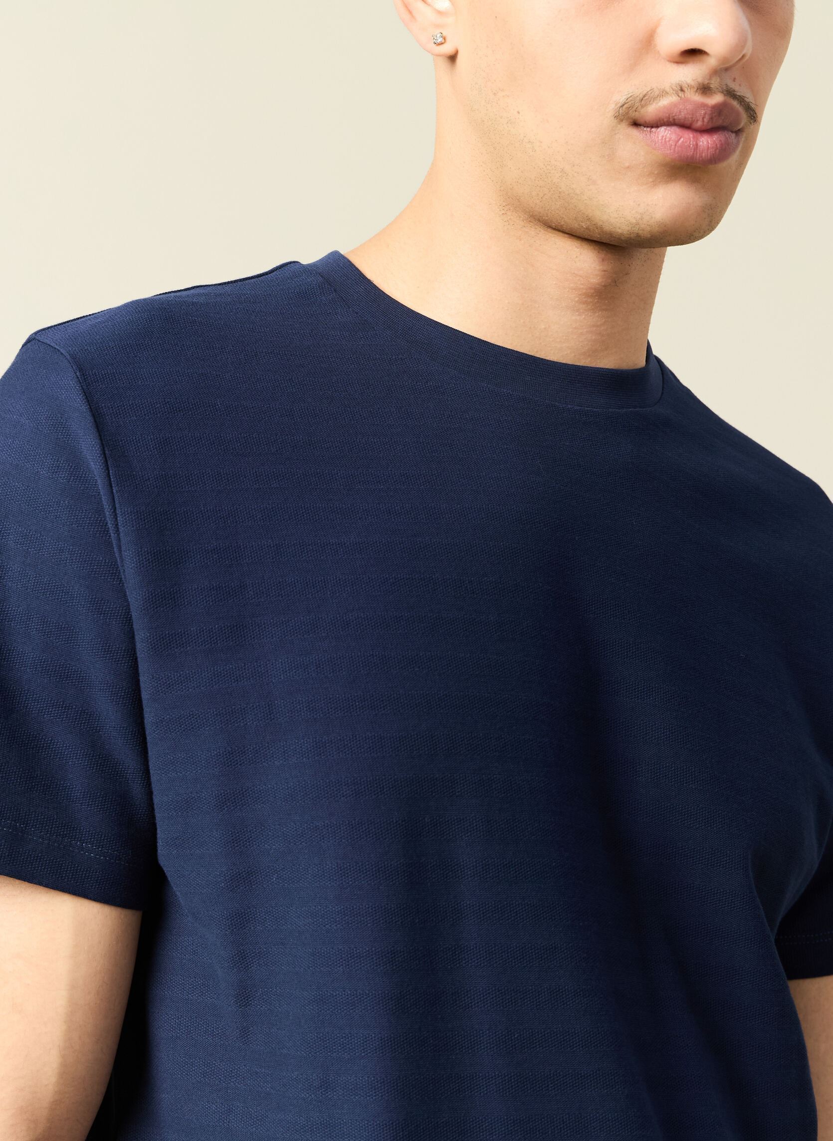 T-shirts met korte mouwen TEESEVILLEH heren blauw Bonobo T-shirts met korte mouwen TEESEVILLEH heren blauw DRESS BLUES