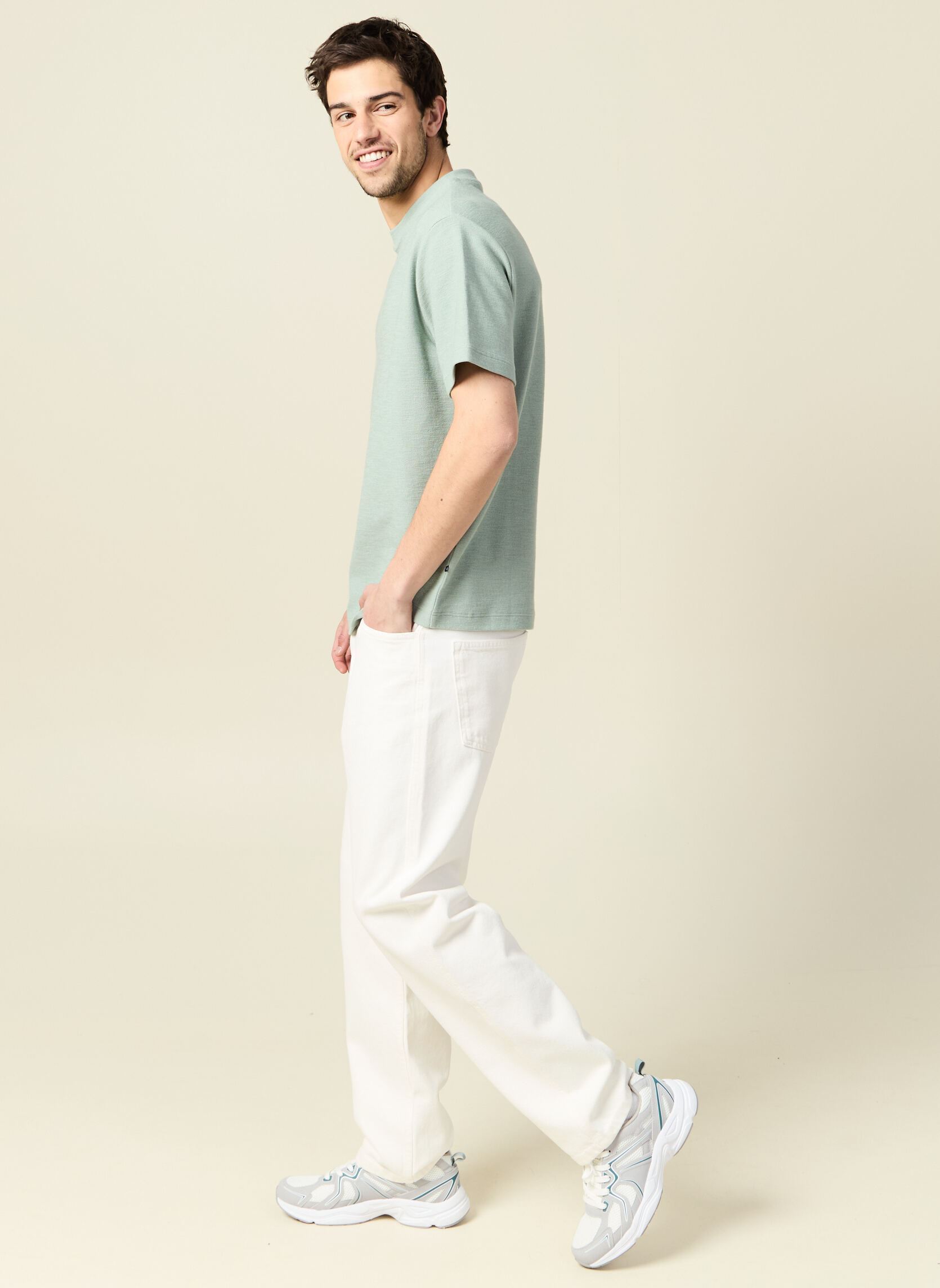 Tee-shirts manches courtes TEESETH homme vert Bonobo Tee-shirts manches courtes TEESETH homme vert ICEBERG GREEN