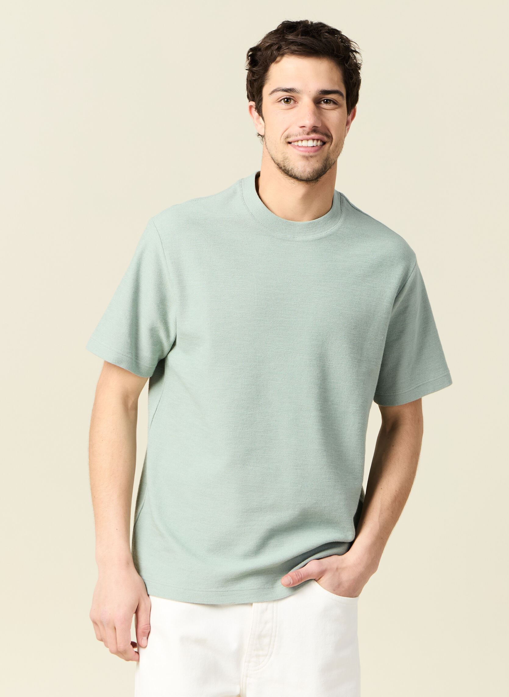 Tee-shirts manches courtes TEESETH homme vert Bonobo Tee-shirts manches courtes TEESETH homme vert ICEBERG GREEN