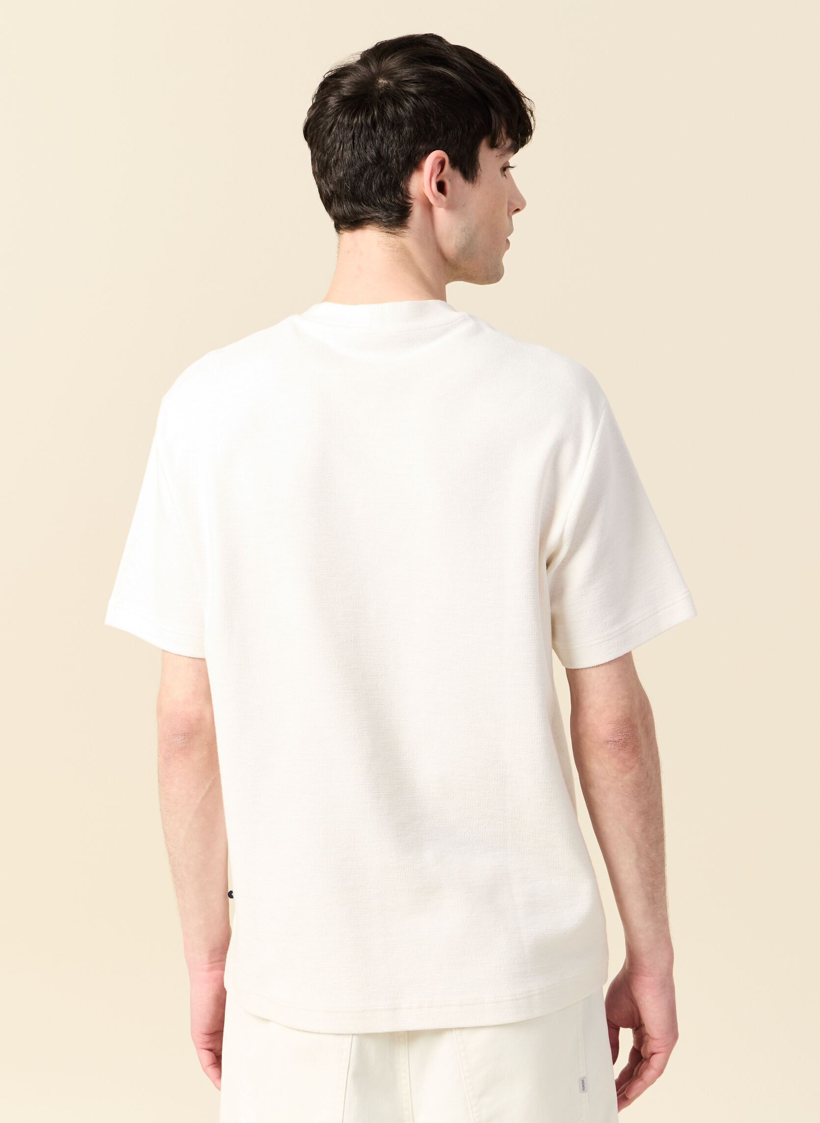 T-shirts met korte mouwen TEESETH heren wit Bonobo T-shirts met korte mouwen TEESETH heren wit Coconut Milk