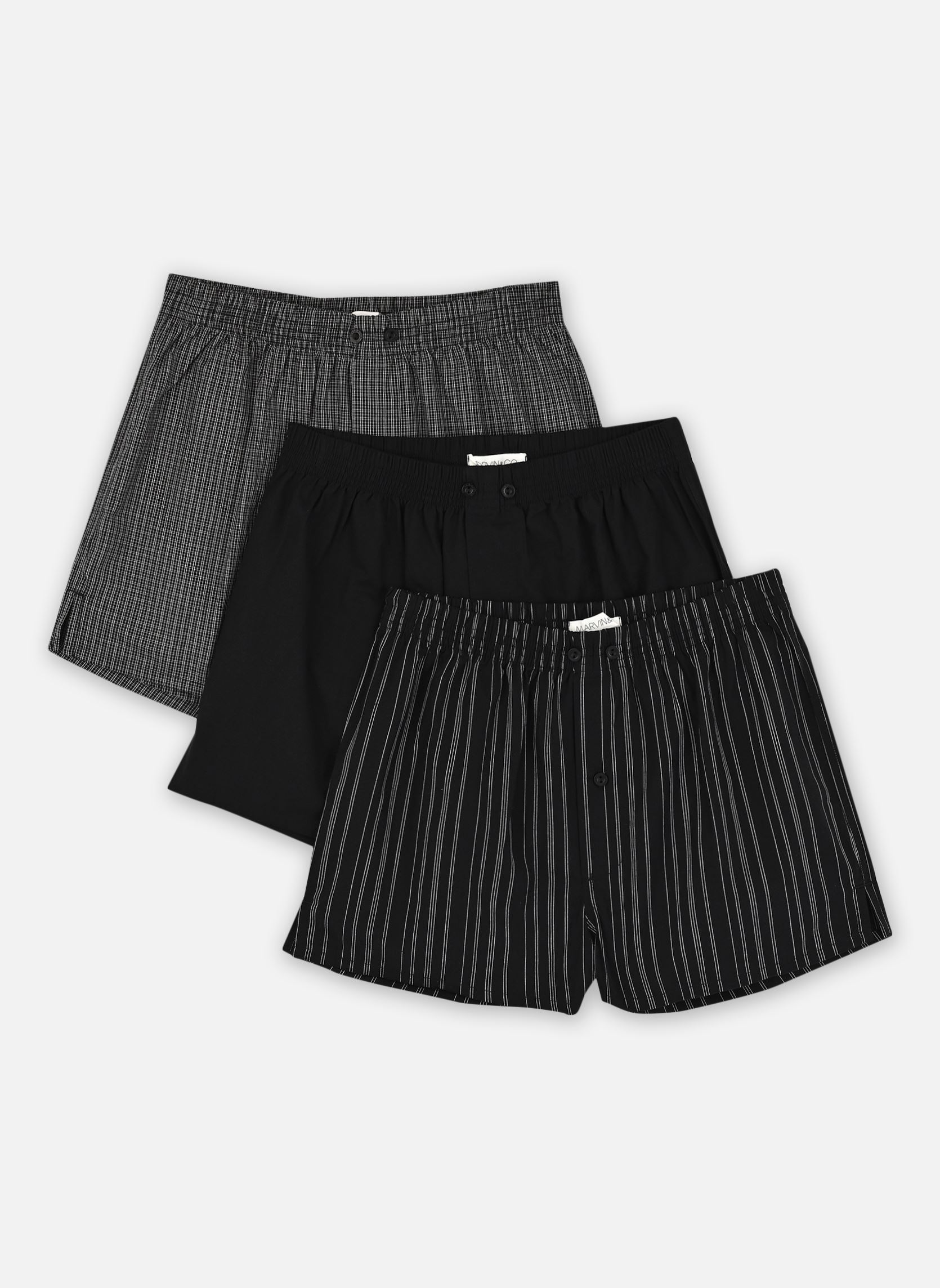 Sportunterwäsche CALECONS-COTON lot herren schwarz Marvin&Co Sportunterwäsche CALECONS-COTON lot herren schwarz Z*NOIR