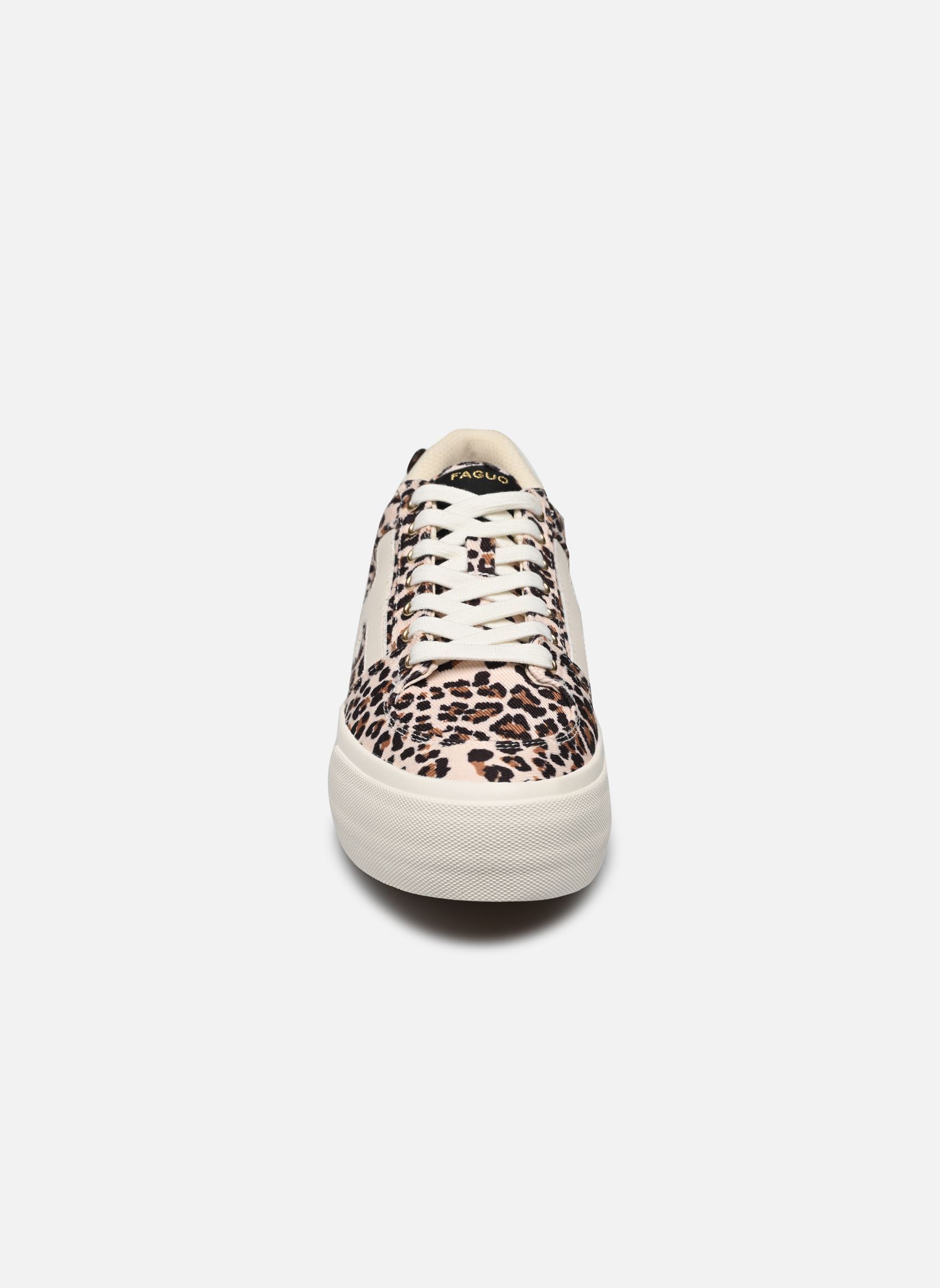 Print sneakers WALNUT PLATFORM COTTON dames bruin Faguo Print sneakers WALNUT PLATFORM COTTON dames bruin BEI00