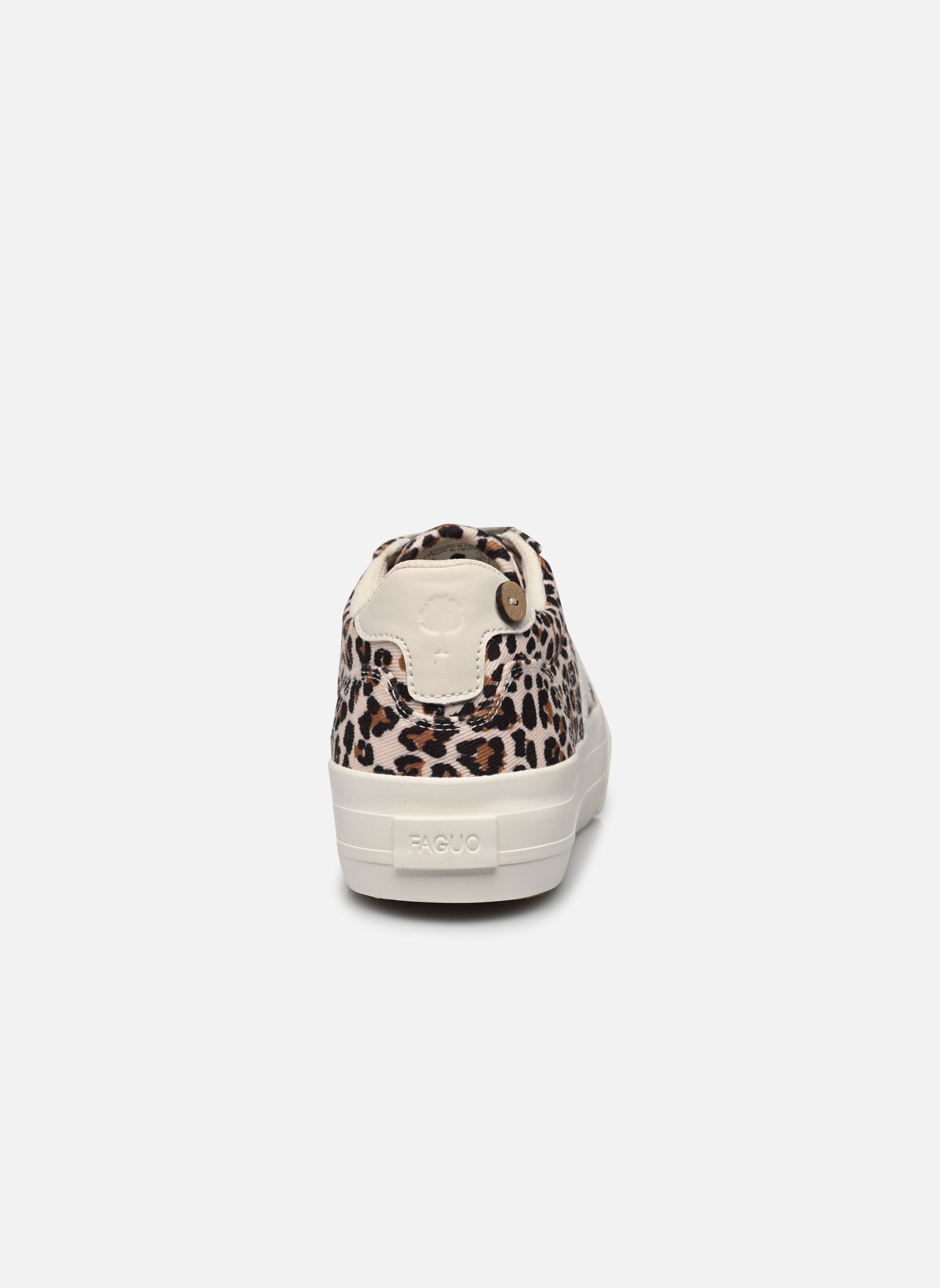 Print sneakers WALNUT PLATFORM COTTON dames bruin Faguo Print sneakers WALNUT PLATFORM COTTON dames bruin BEI00