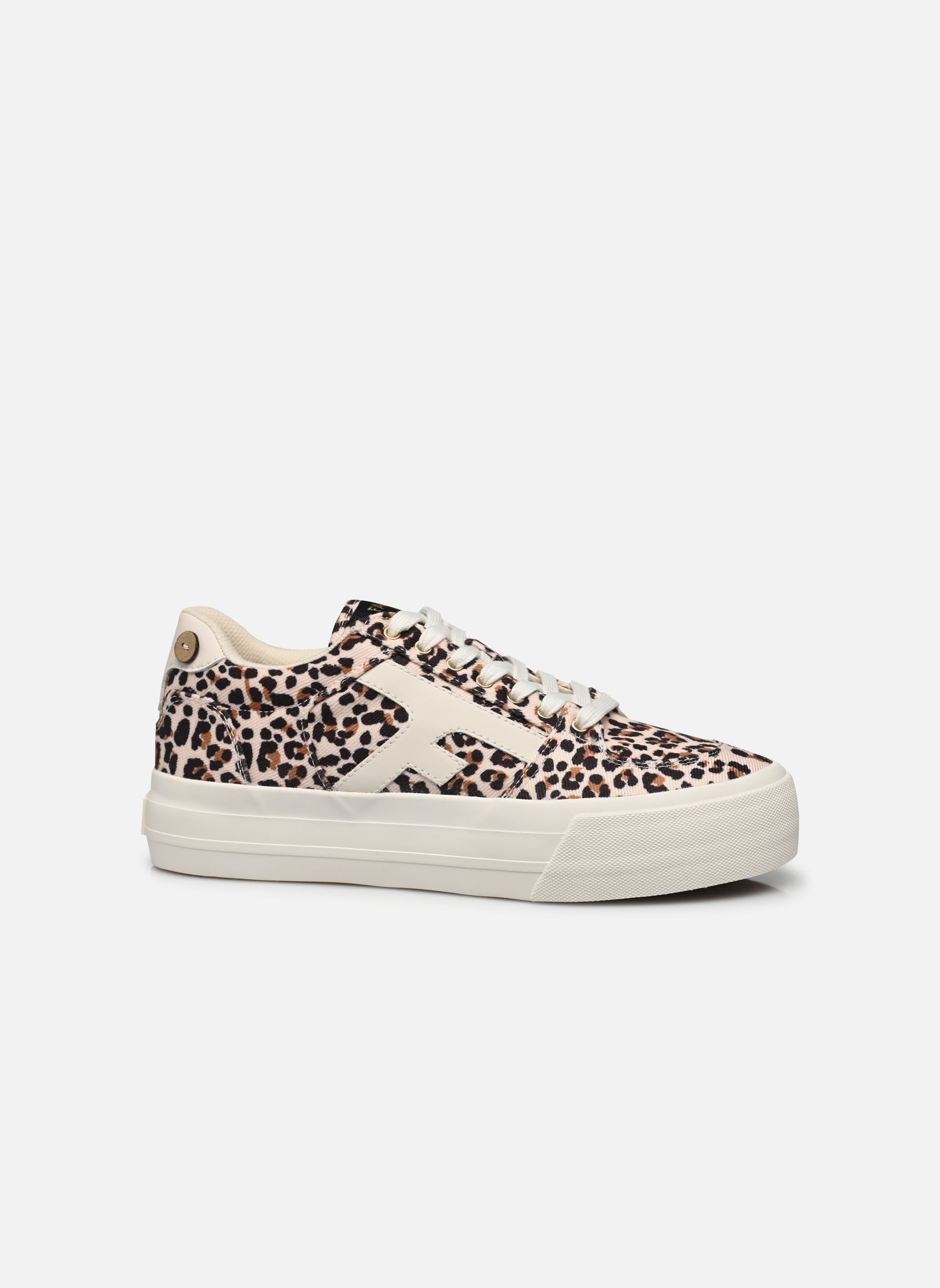 Print sneakers WALNUT PLATFORM COTTON dames bruin Faguo Print sneakers WALNUT PLATFORM COTTON dames bruin BEI00