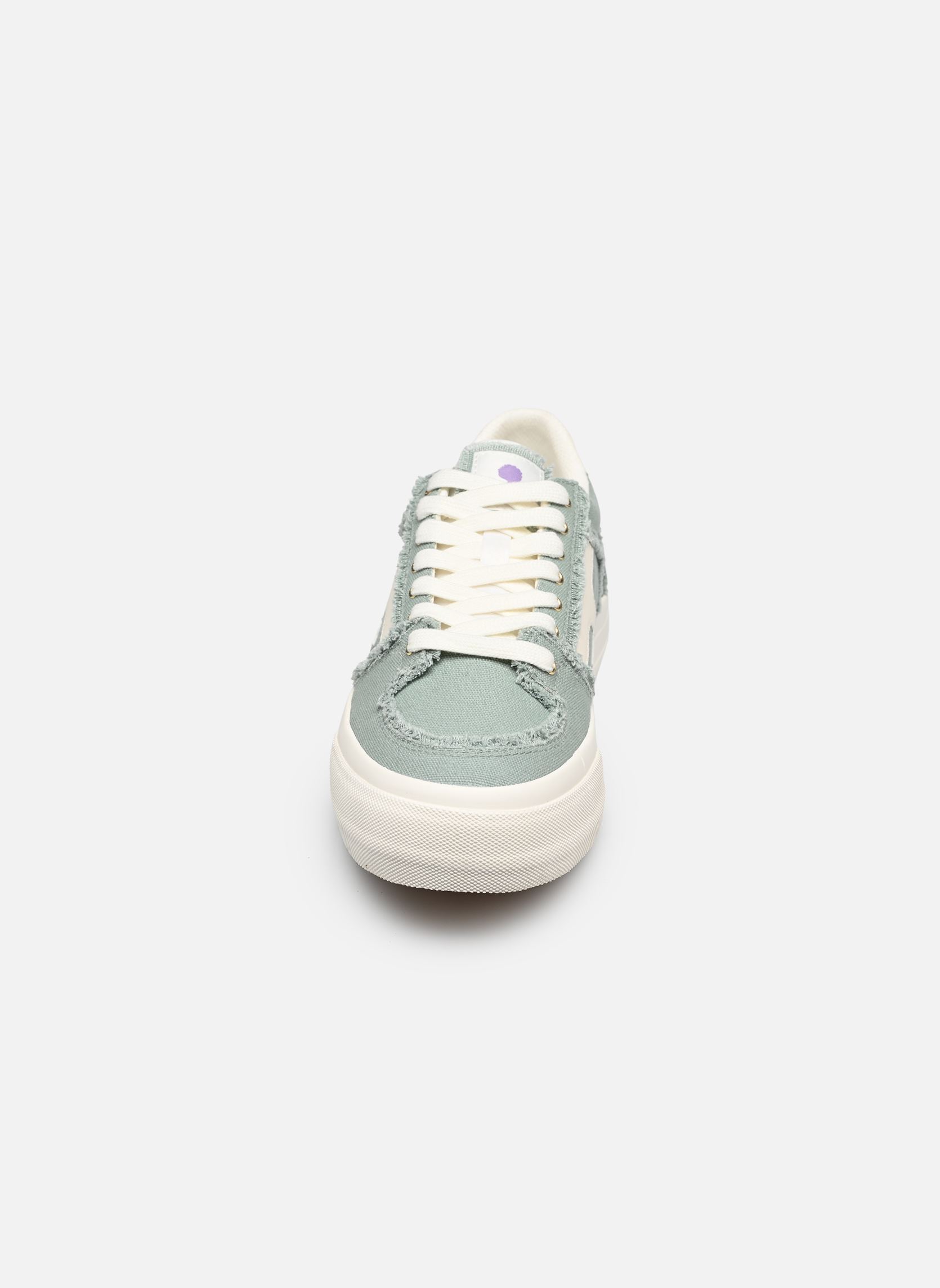 Baskets toile WALNUT PLATFORM COTTON femme bleu Faguo Baskets toile WALNUT PLATFORM COTTON femme bleu Light green