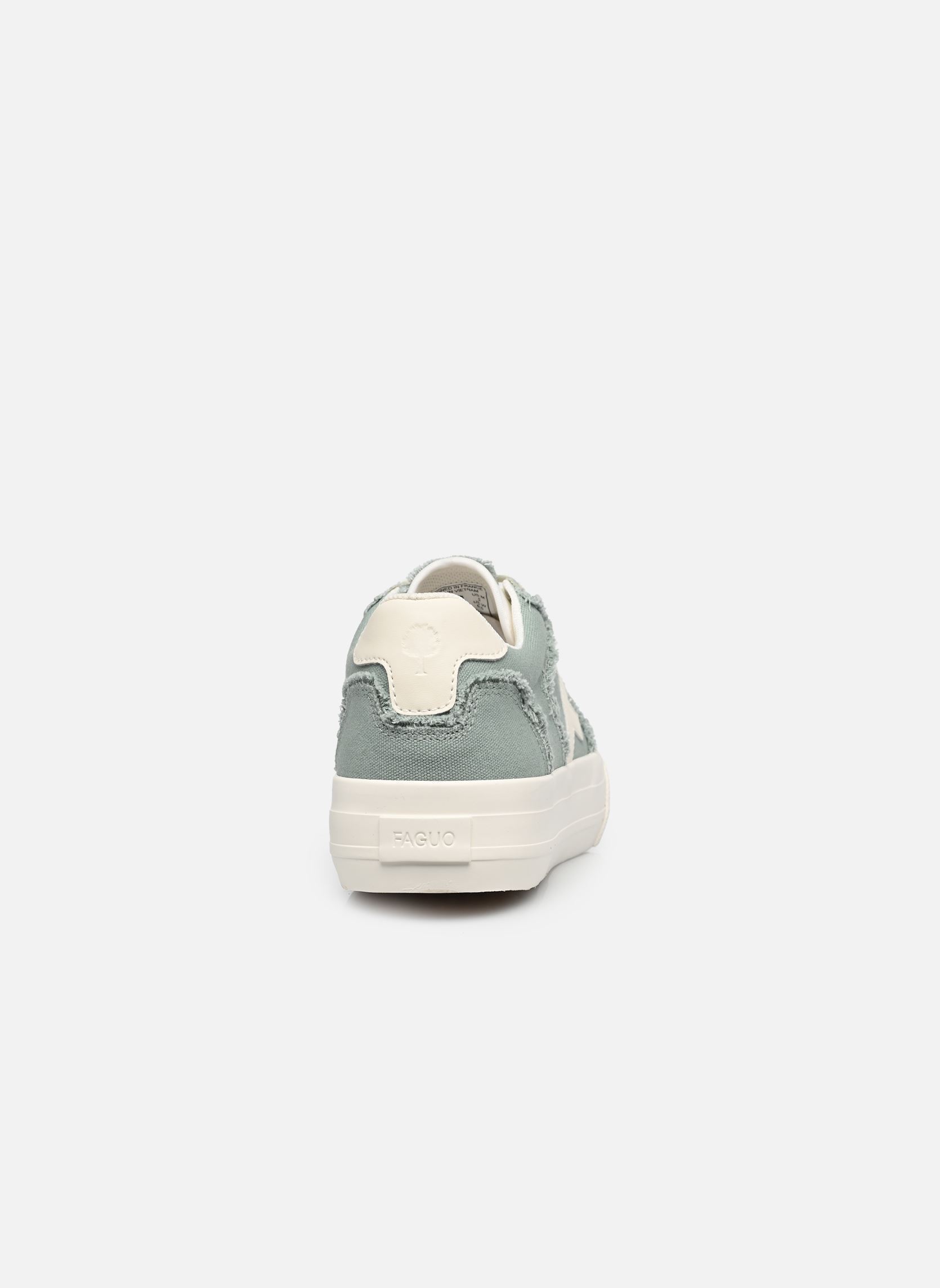 Baskets toile WALNUT PLATFORM COTTON femme bleu Faguo Baskets toile WALNUT PLATFORM COTTON femme bleu Light green