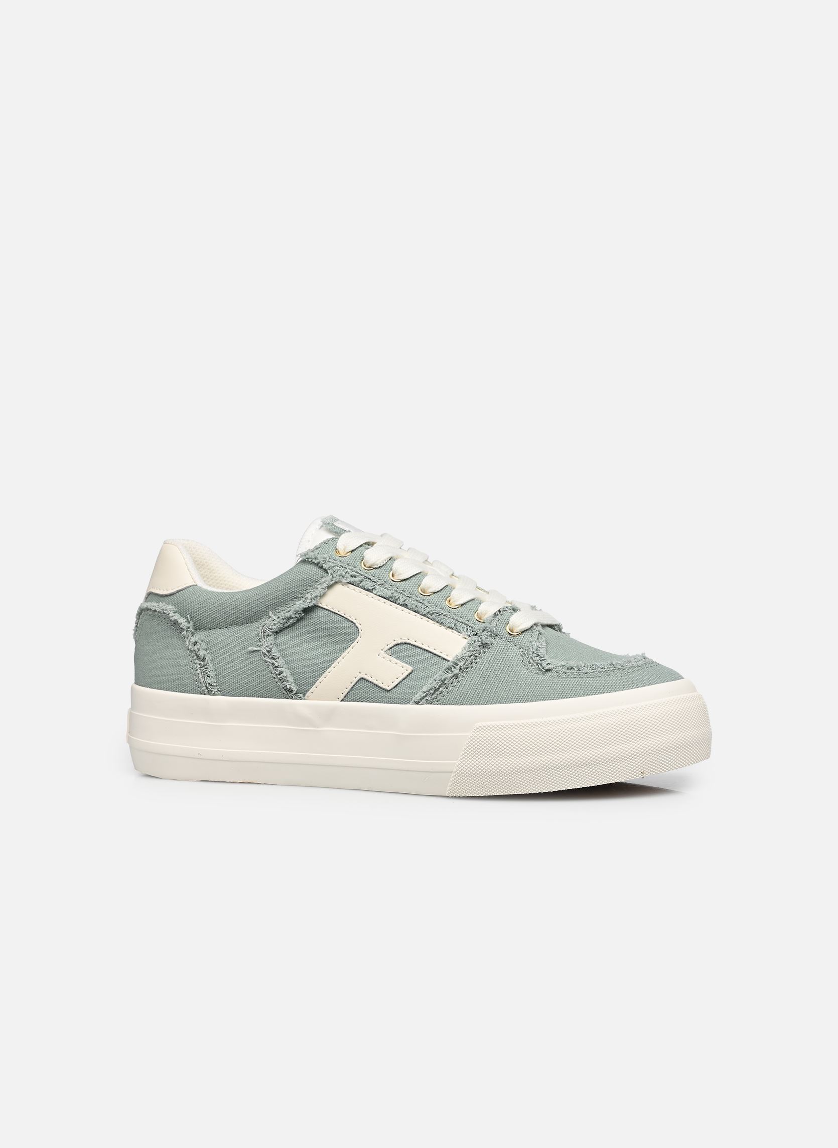 Baskets toile WALNUT PLATFORM COTTON femme bleu Faguo Baskets toile WALNUT PLATFORM COTTON femme bleu Light green