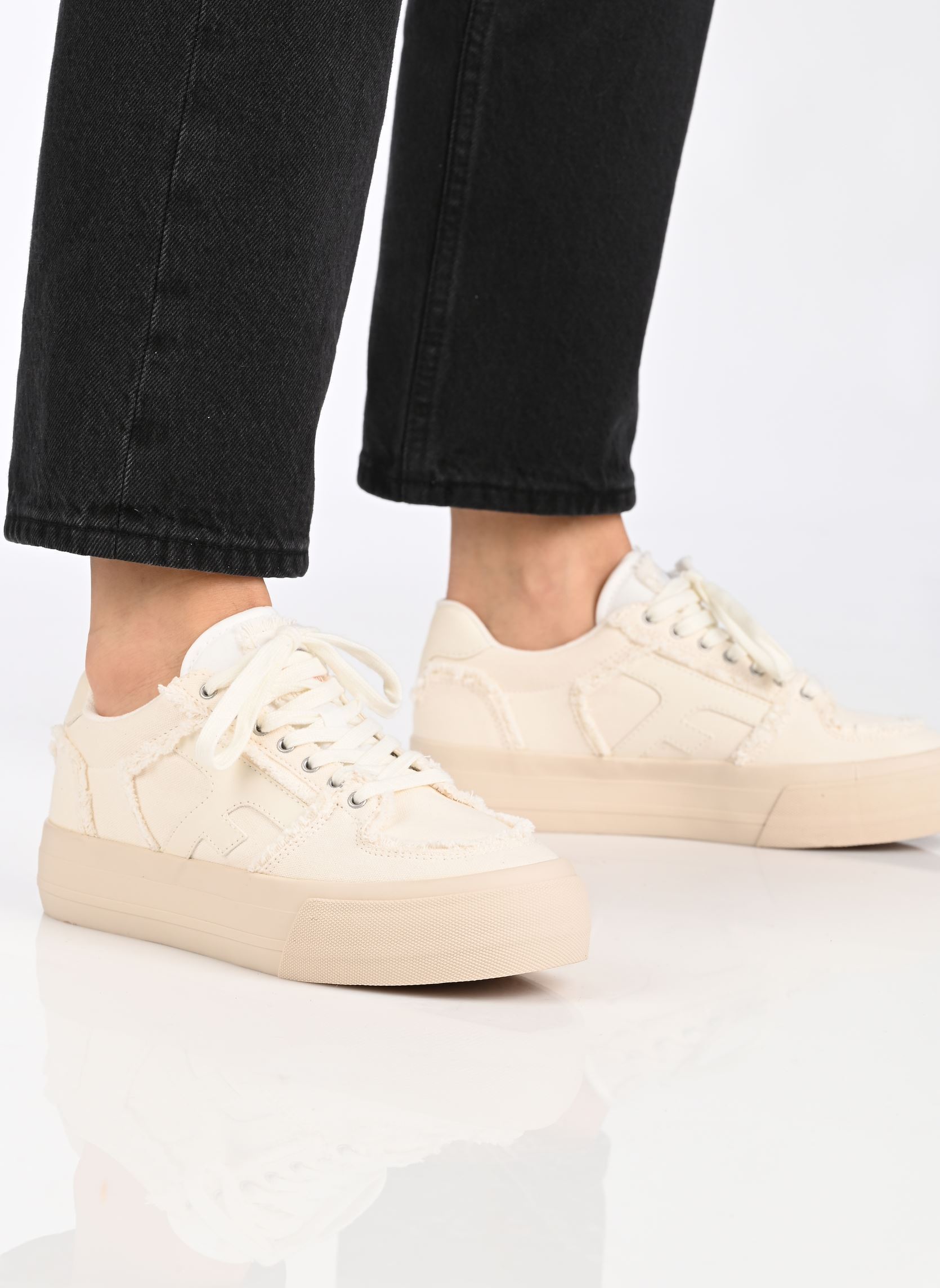 Leinen-Sneaker WALNUT PLATFORM COTTON damen weiß Faguo Leinen-Sneaker WALNUT PLATFORM COTTON damen weiß White