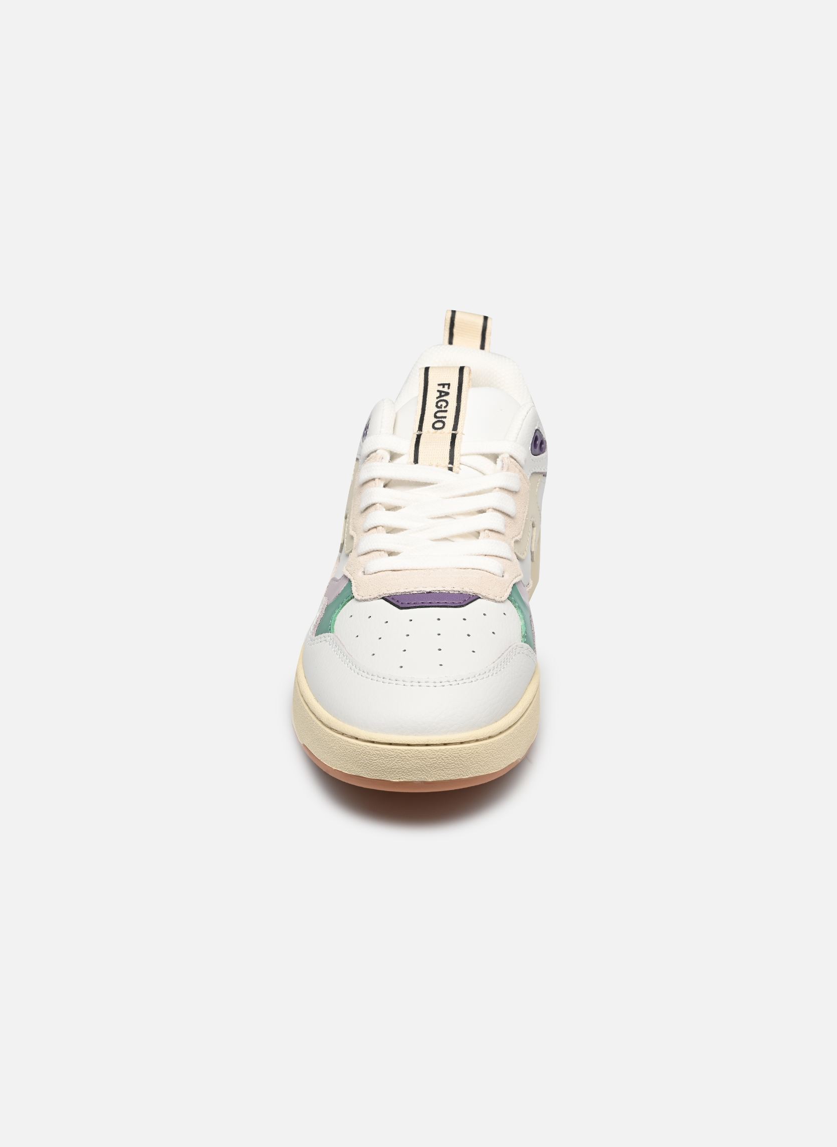 Baskets DAHLIA LEATHER SUEDE W femme multicolore Faguo Baskets DAHLIA LEATHER SUEDE W femme multicolore WHITE/ROSE BROWN