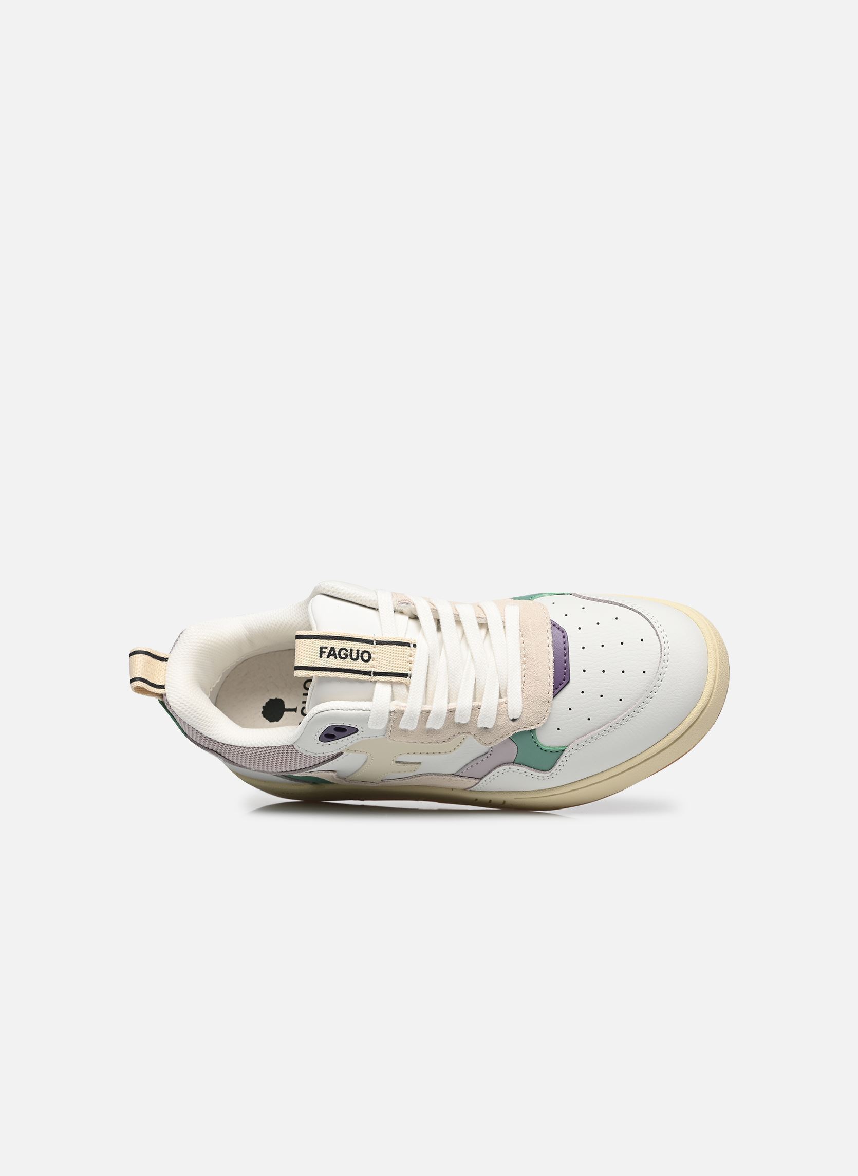 Baskets DAHLIA LEATHER SUEDE W femme multicolore Faguo Baskets DAHLIA LEATHER SUEDE W femme multicolore WHITE/ROSE BROWN
