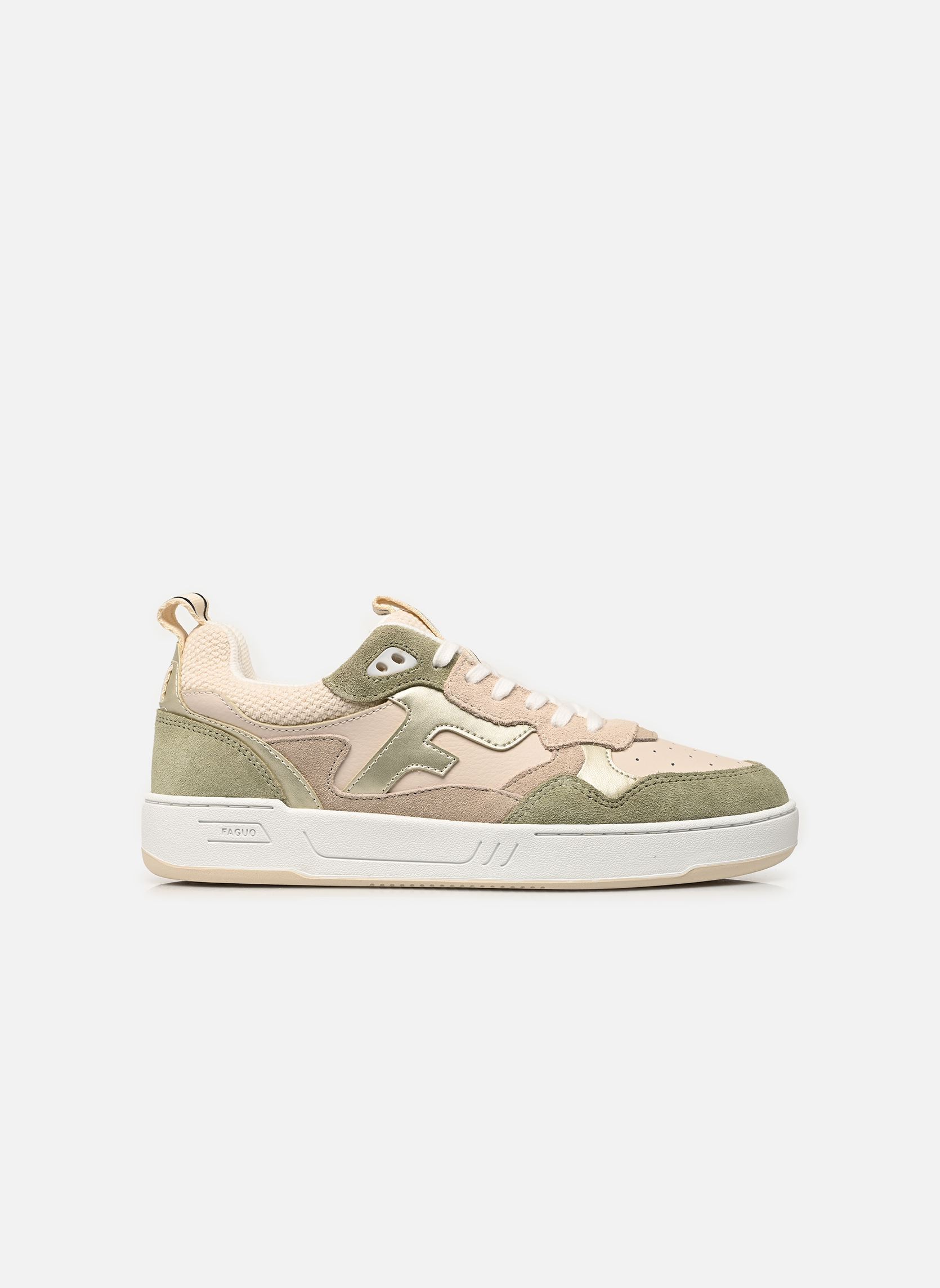 Sneaker DAHLIA LEATHER SUEDE W damen mehrfarbig Faguo Sneaker DAHLIA LEATHER SUEDE W damen mehrfarbig ECRU/LIGHT KAKI