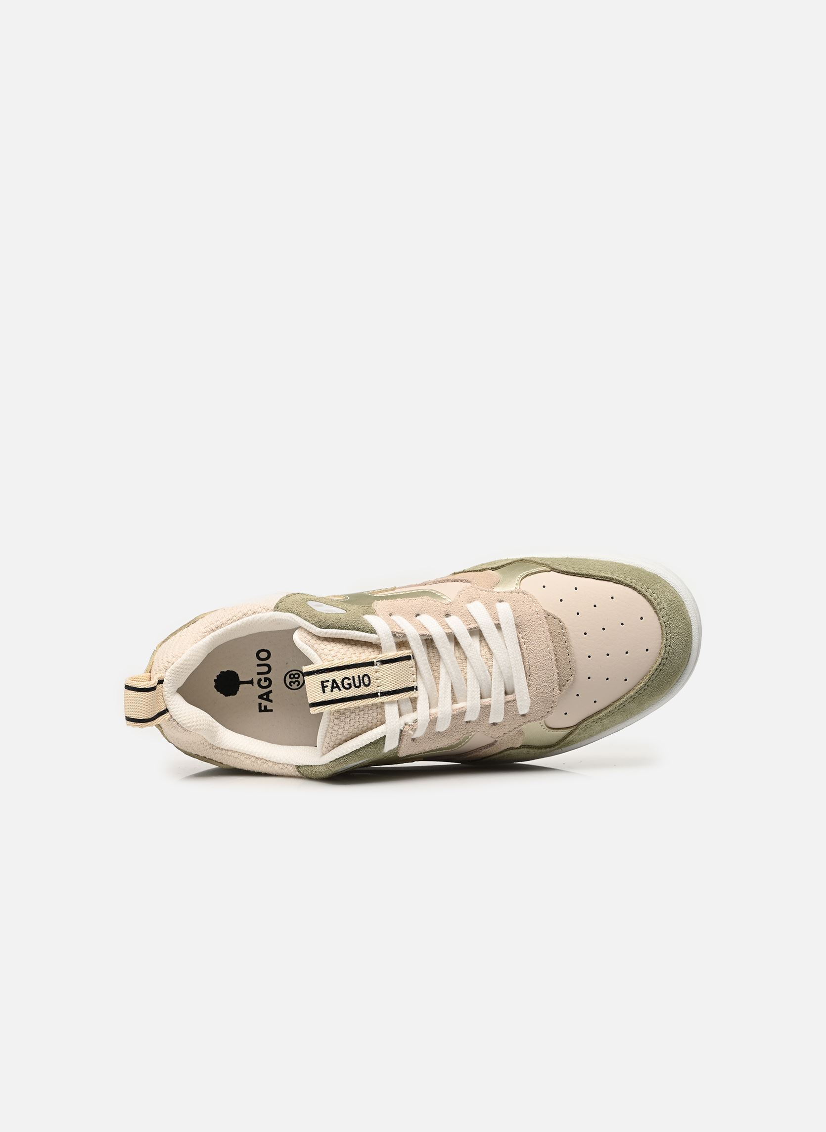 Sneaker DAHLIA LEATHER SUEDE W damen mehrfarbig Faguo Sneaker DAHLIA LEATHER SUEDE W damen mehrfarbig ECRU/LIGHT KAKI