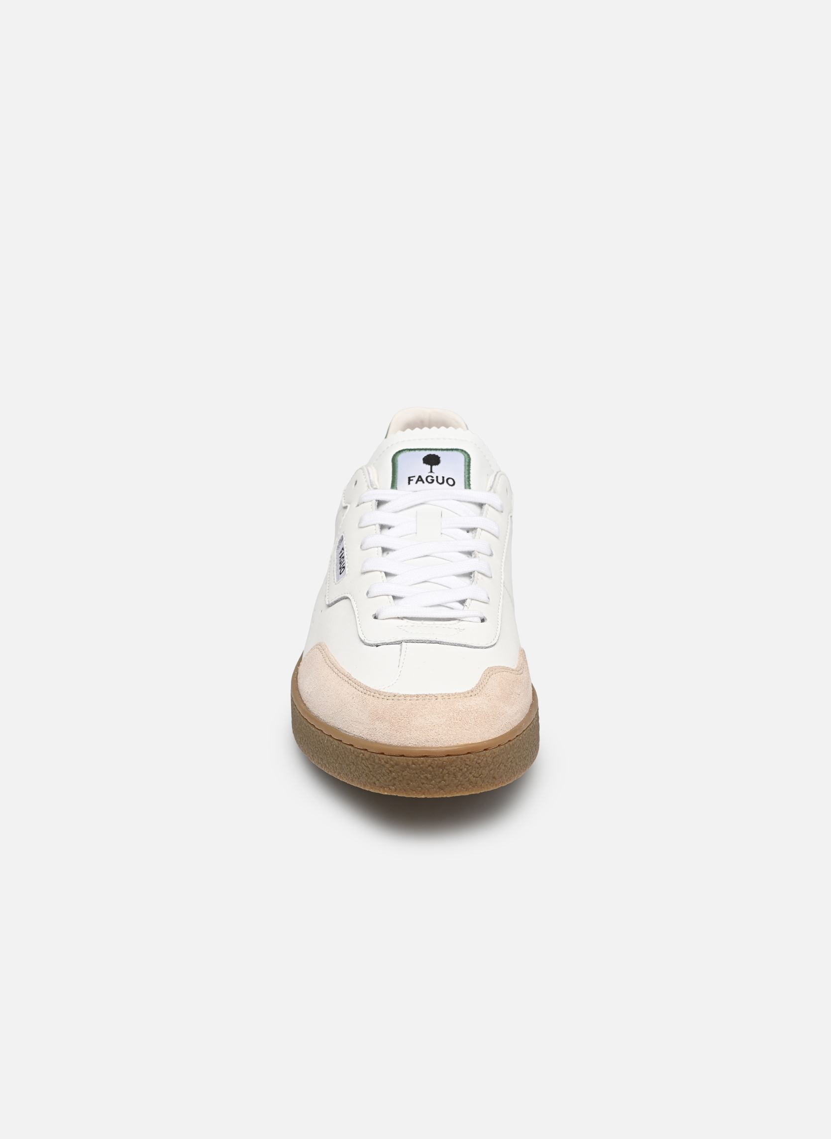 Baskets basses LUMBO LEATHER SUEDE M homme blanc Faguo Baskets basses LUMBO LEATHER SUEDE M homme blanc WHITE/GREEN