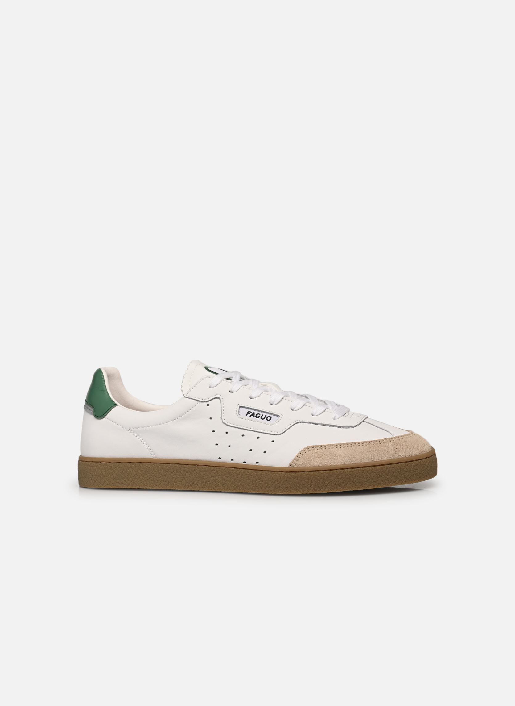 Sneakers LUMBO LEATHER SUEDE M heren wit Faguo Sneakers LUMBO LEATHER SUEDE M heren wit WHI82