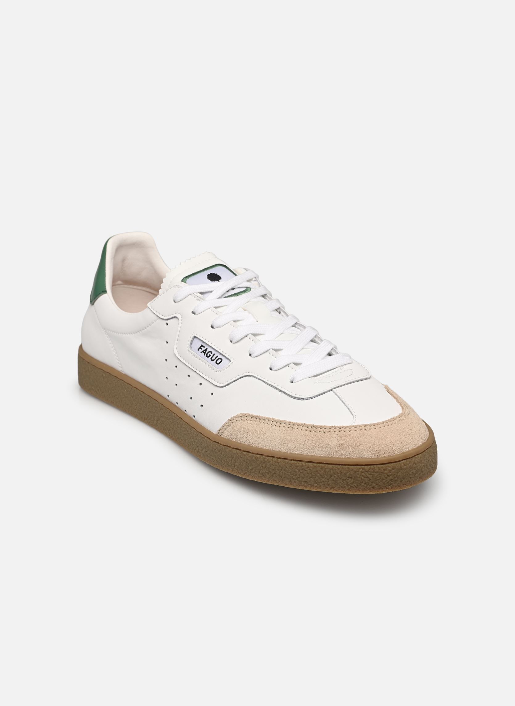 Sneakers LUMBO LEATHER SUEDE M heren wit Faguo Sneakers LUMBO LEATHER SUEDE M heren wit WHI82