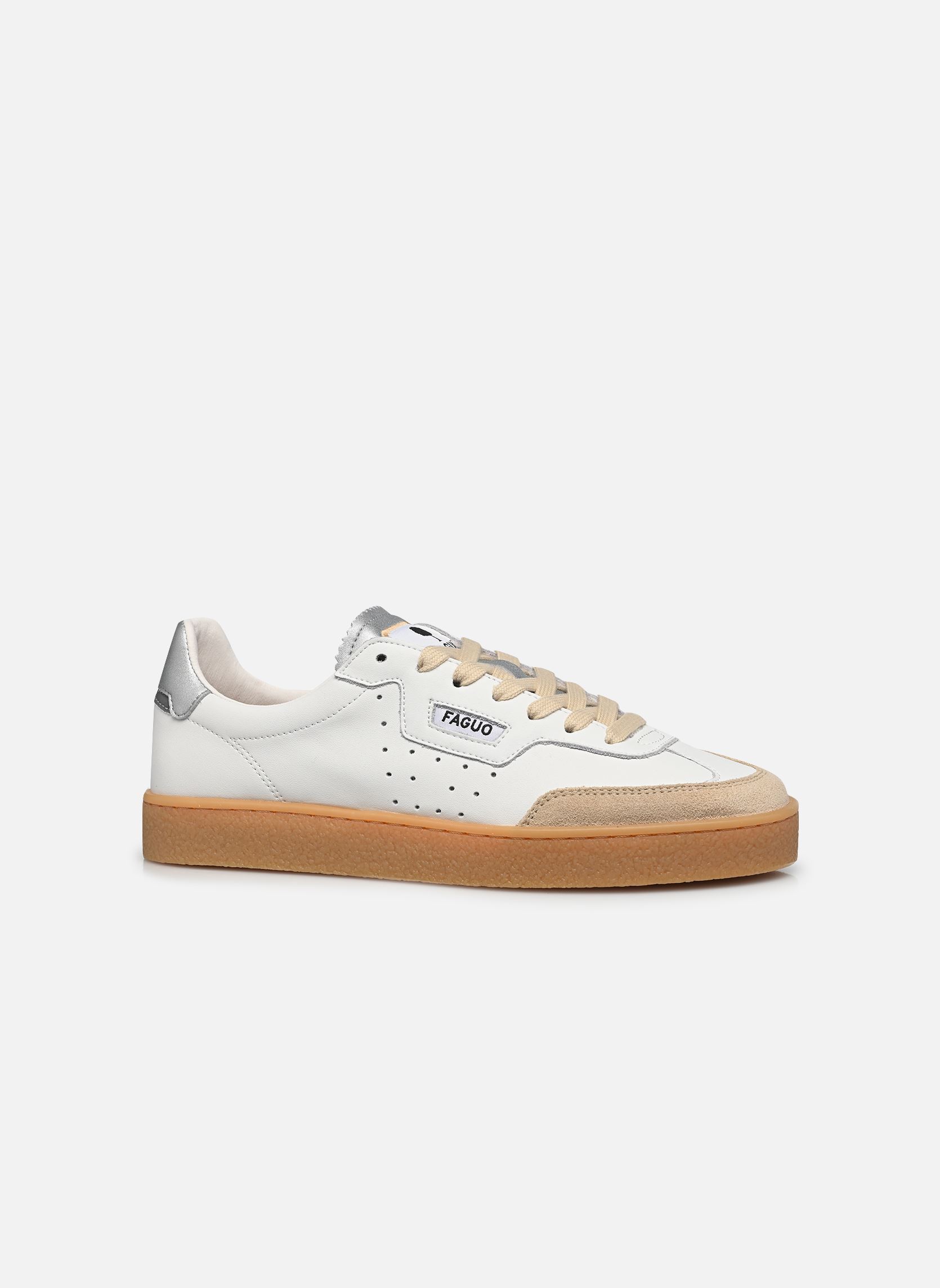 Sneakers LUMBO LEATHER SUEDE dames wit Faguo Sneakers LUMBO LEATHER SUEDE dames wit 0
