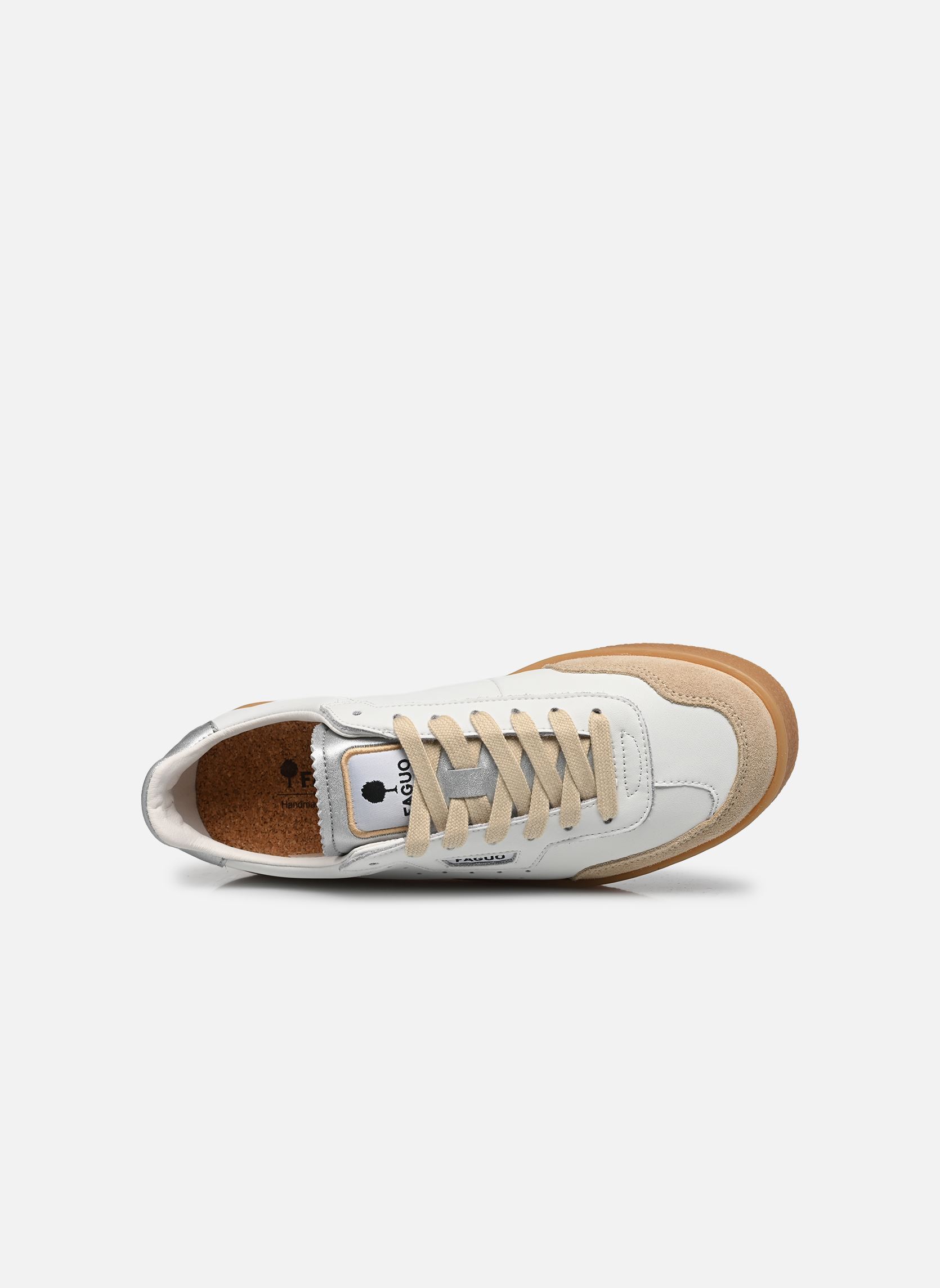 Sneakers LUMBO LEATHER SUEDE dames wit Faguo Sneakers LUMBO LEATHER SUEDE dames wit 0
