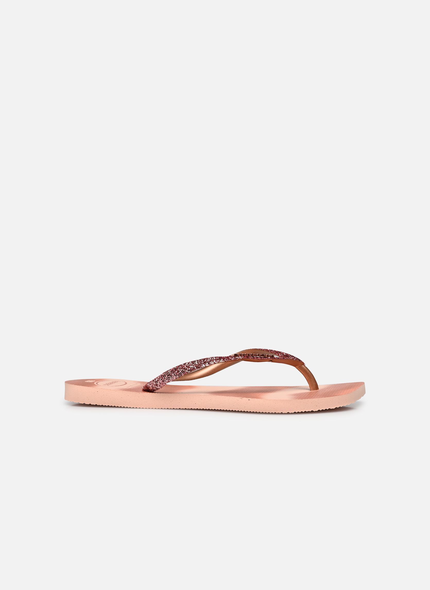 Tongs Slim Square Glitter Party femme rose Havaianas Tongs Slim Square Glitter Party femme rose Ballet Rose