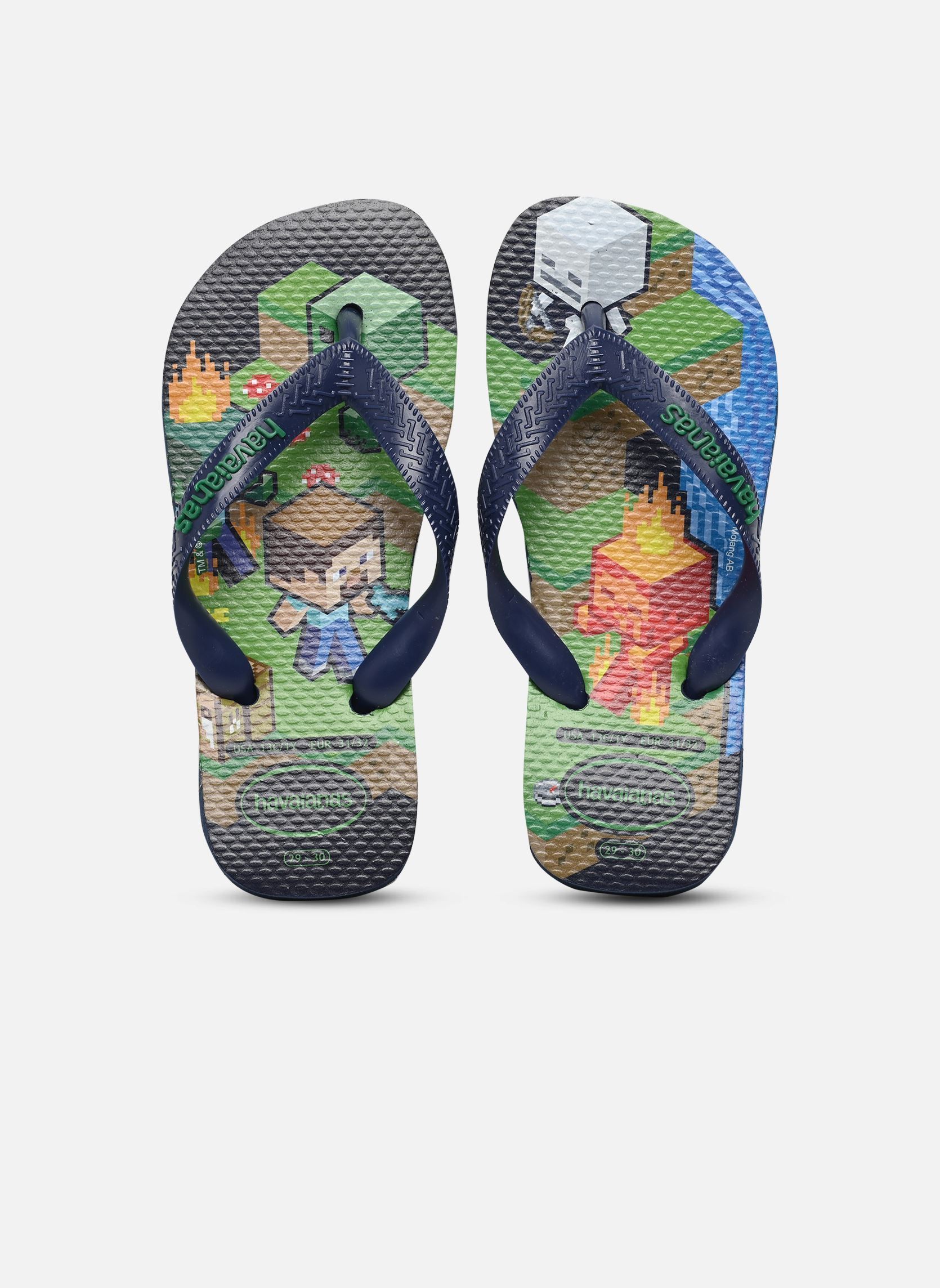 Tongs enfant Havaianas KIDS MINECRAFT 35 / - vue 2