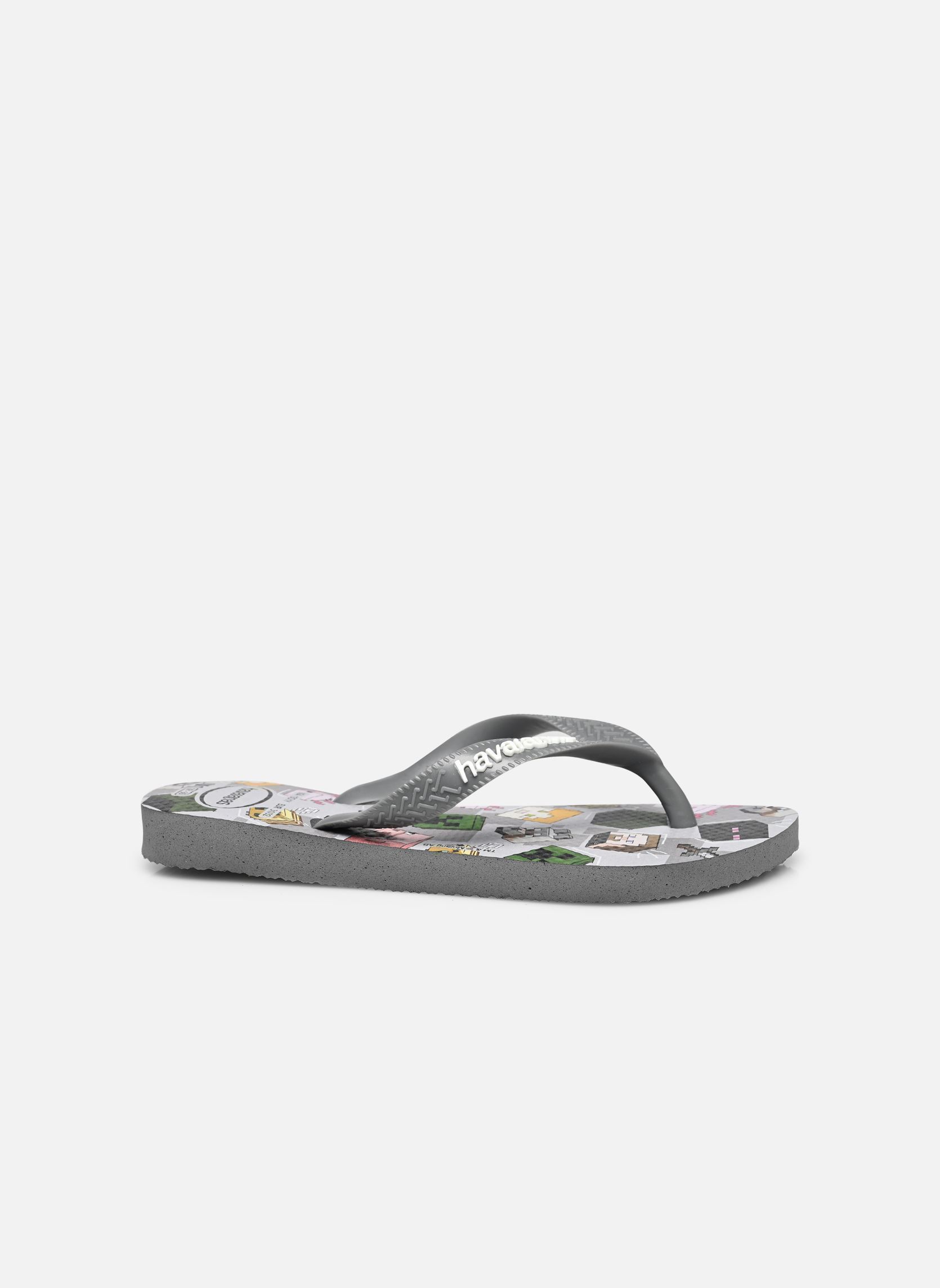 Slippers Kids Minecraft grijs Havaianas Slippers Kids Minecraft grijs Steel gray