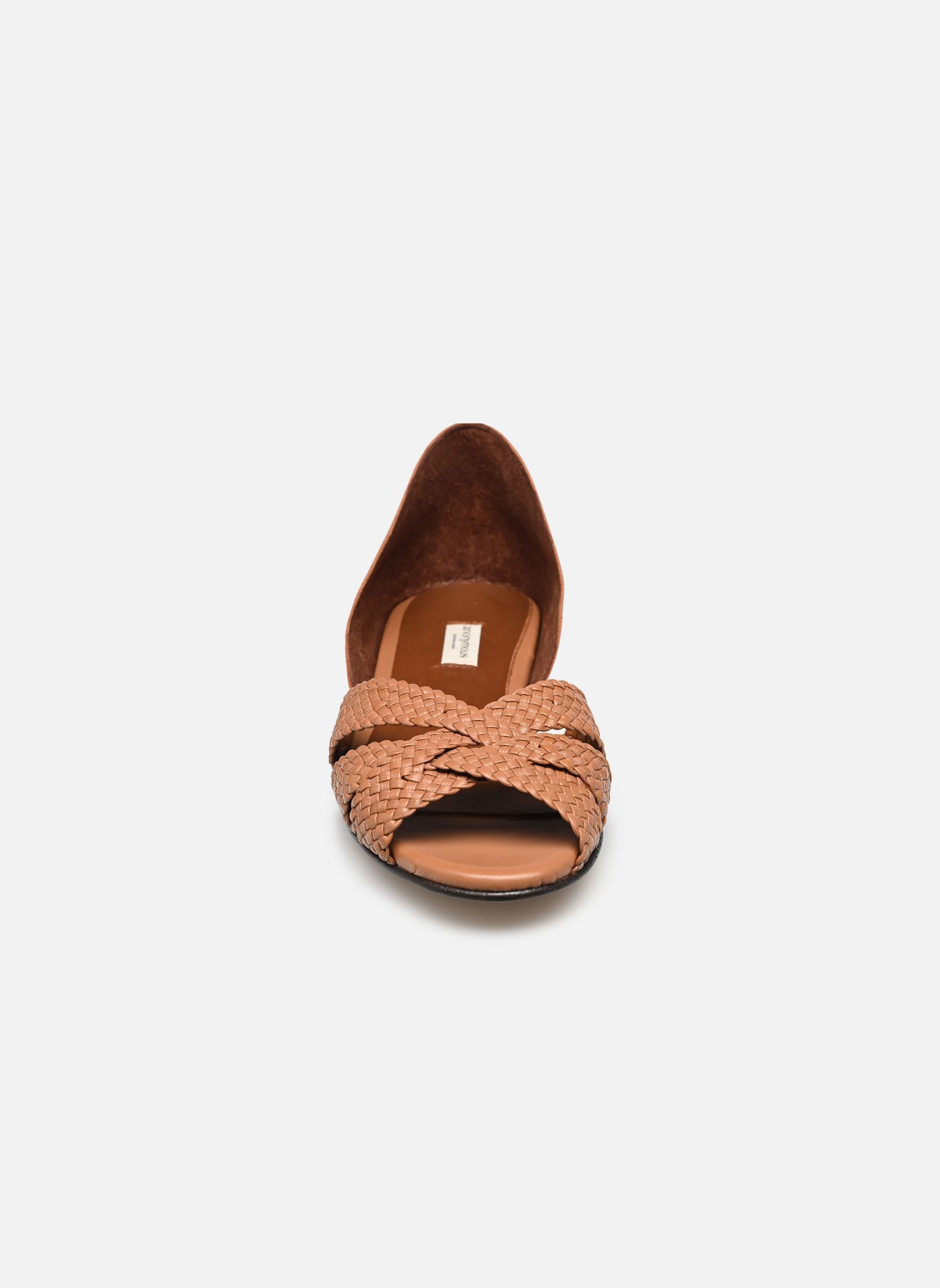Flache Sandalen SANNI 20 HAND BRAIDED damen braun Anonymous Copenhagen Flache Sandalen SANNI 20 HAND BRAIDED damen braun CARAMEL