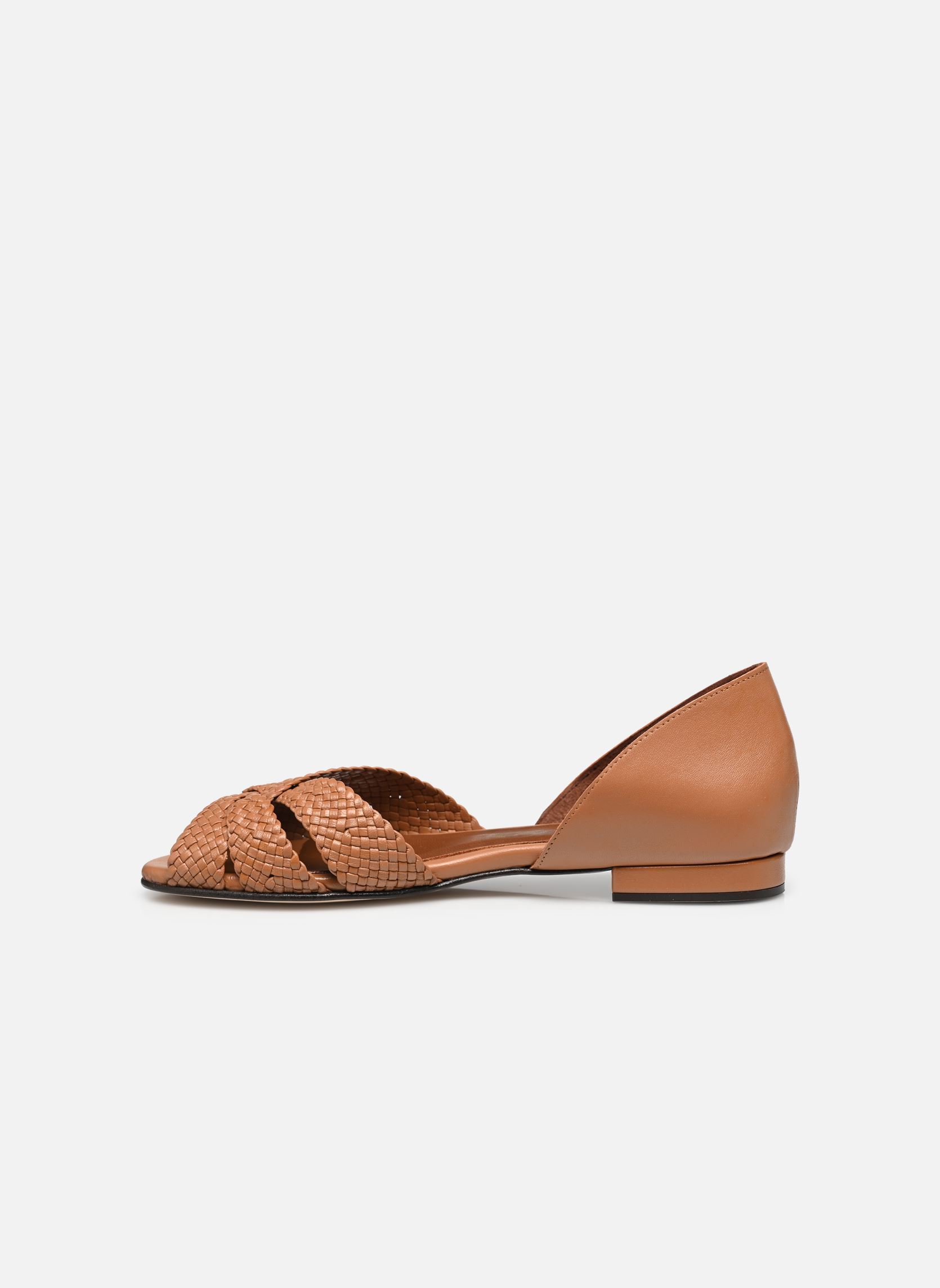 Flache Sandalen SANNI 20 HAND BRAIDED damen braun Anonymous Copenhagen Flache Sandalen SANNI 20 HAND BRAIDED damen braun CARAMEL