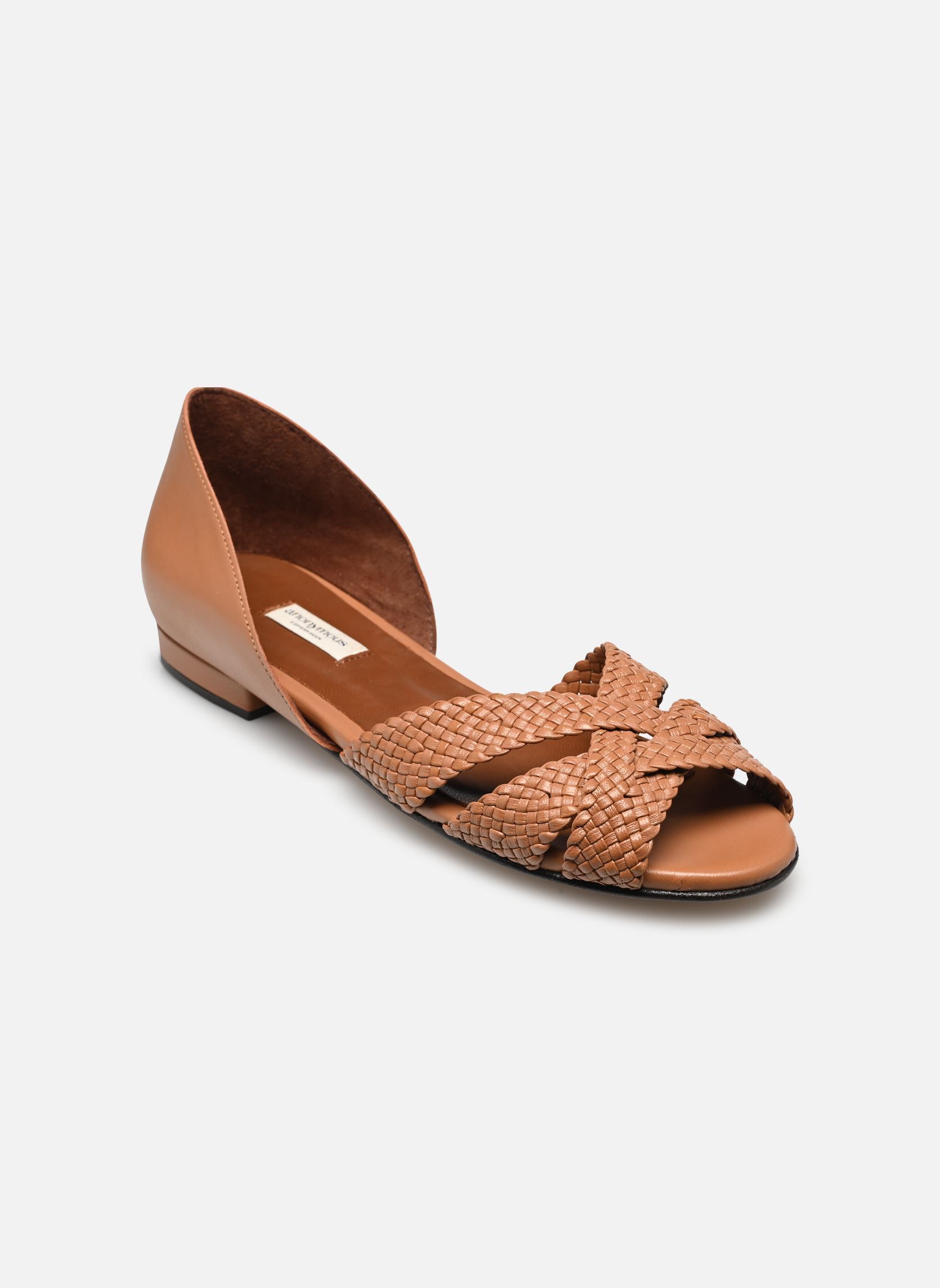 Flache Sandalen SANNI 20 HAND BRAIDED damen braun Anonymous Copenhagen Flache Sandalen SANNI 20 HAND BRAIDED damen braun CARAMEL