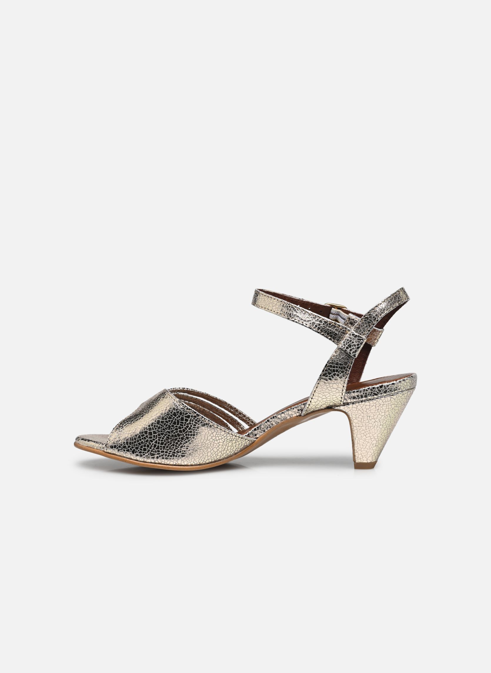 Sandales HERMINE 50 femme or et bronze Anonymous Copenhagen Sandales HERMINE 50 femme or et bronze CRACKLED METALLIC CHAMPAGNE
