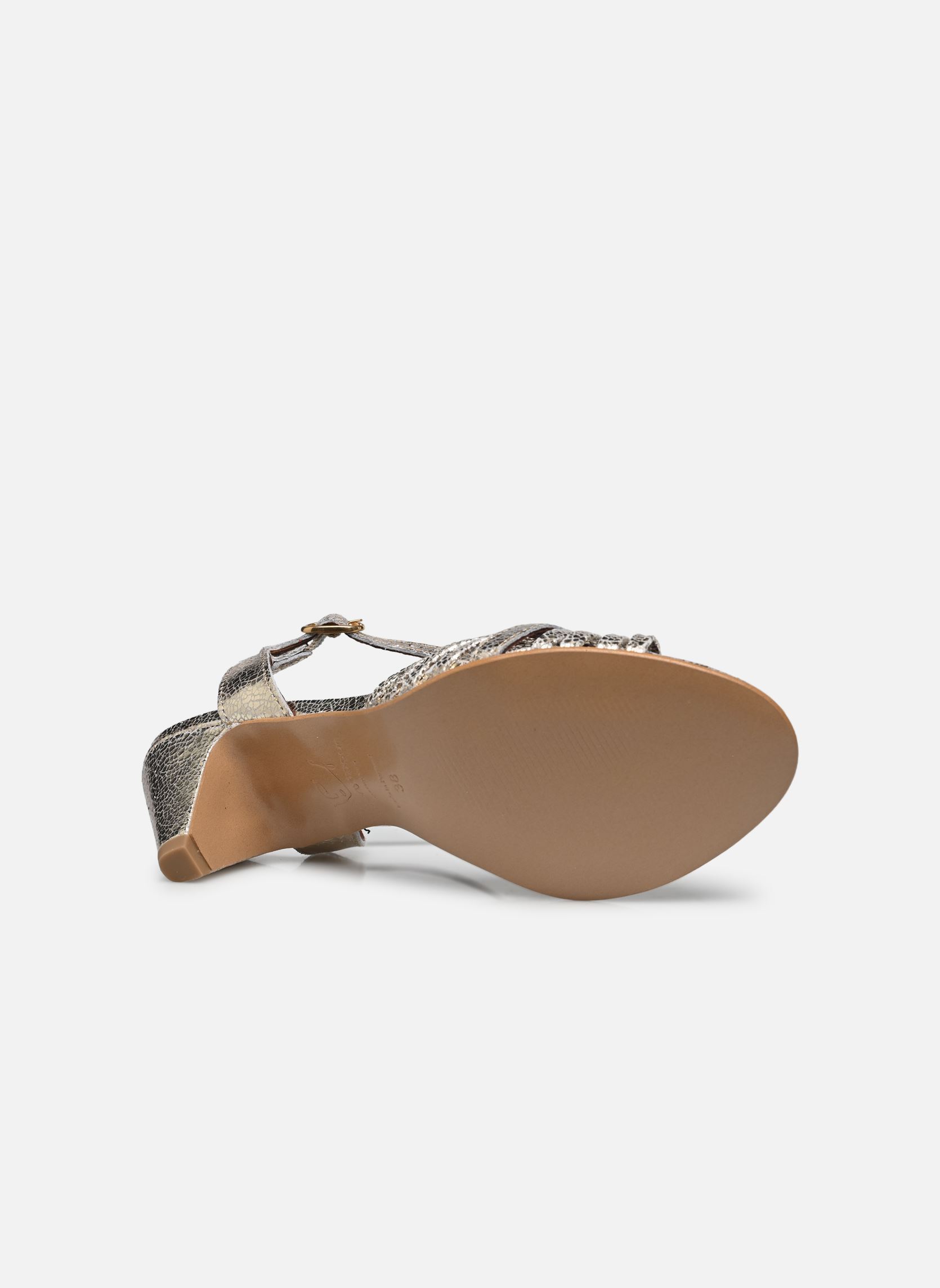 Sandales HERMINE 50 femme or et bronze Anonymous Copenhagen Sandales HERMINE 50 femme or et bronze CRACKLED METALLIC CHAMPAGNE