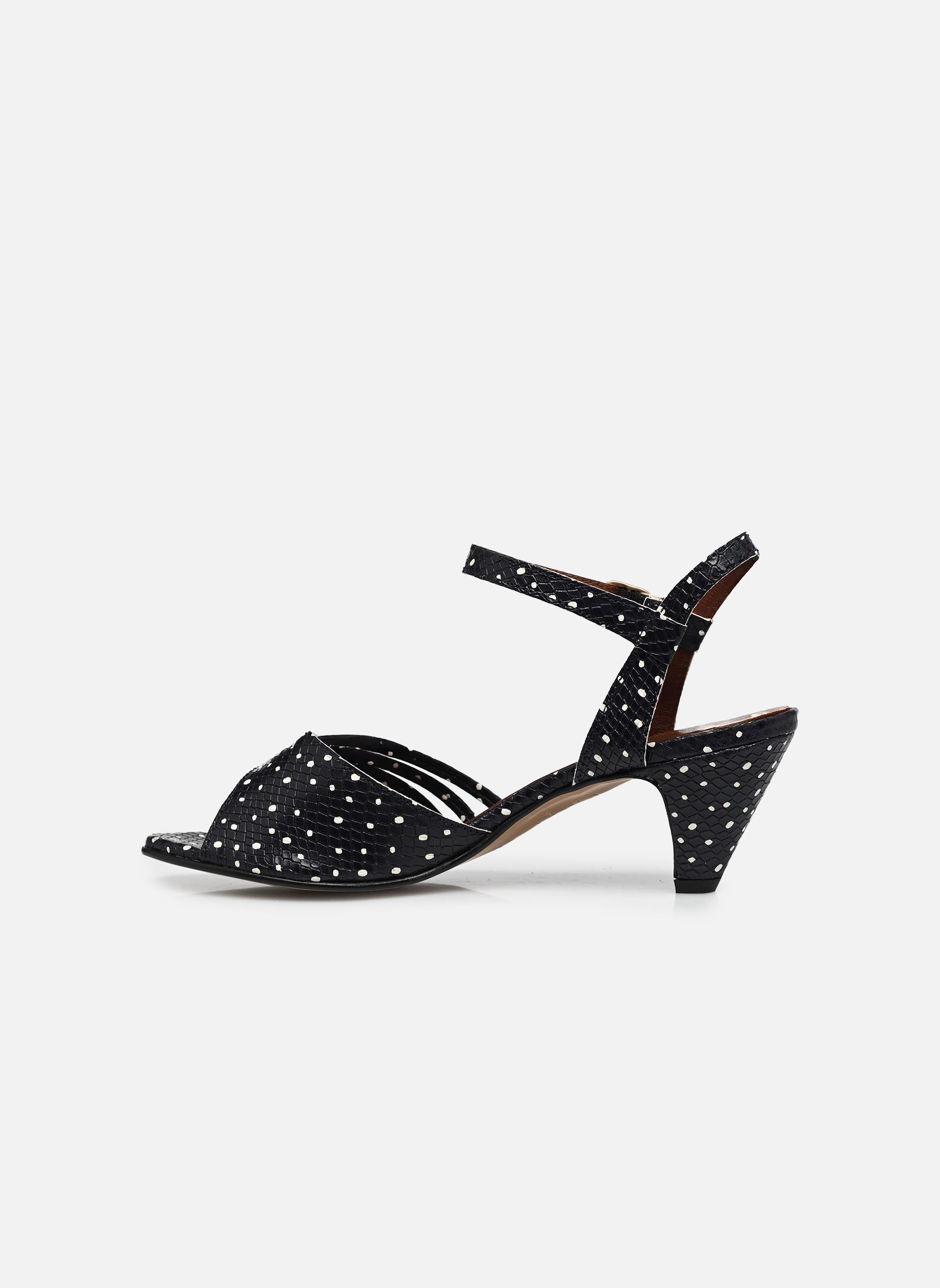 Sandalen HERMINE 50 dames blauw Anonymous Copenhagen Sandalen HERMINE 50 dames blauw SPOTTED SNAKE CALF MIDNIGHT BL