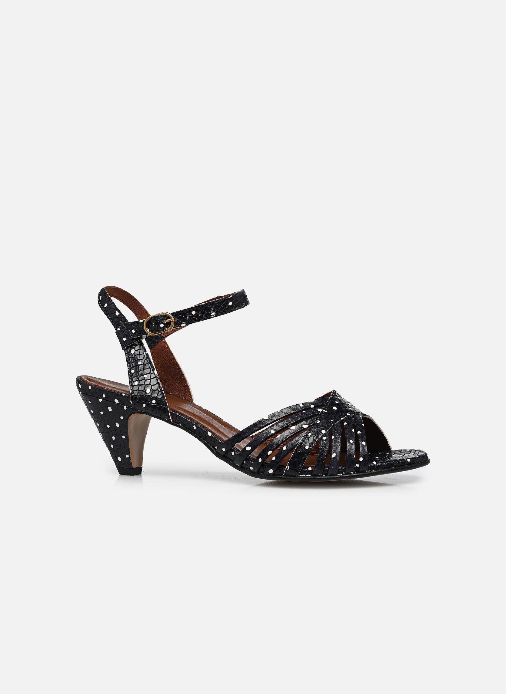 Sandalen HERMINE 50 dames blauw Anonymous Copenhagen Sandalen HERMINE 50 dames blauw SPOTTED SNAKE CALF MIDNIGHT BL