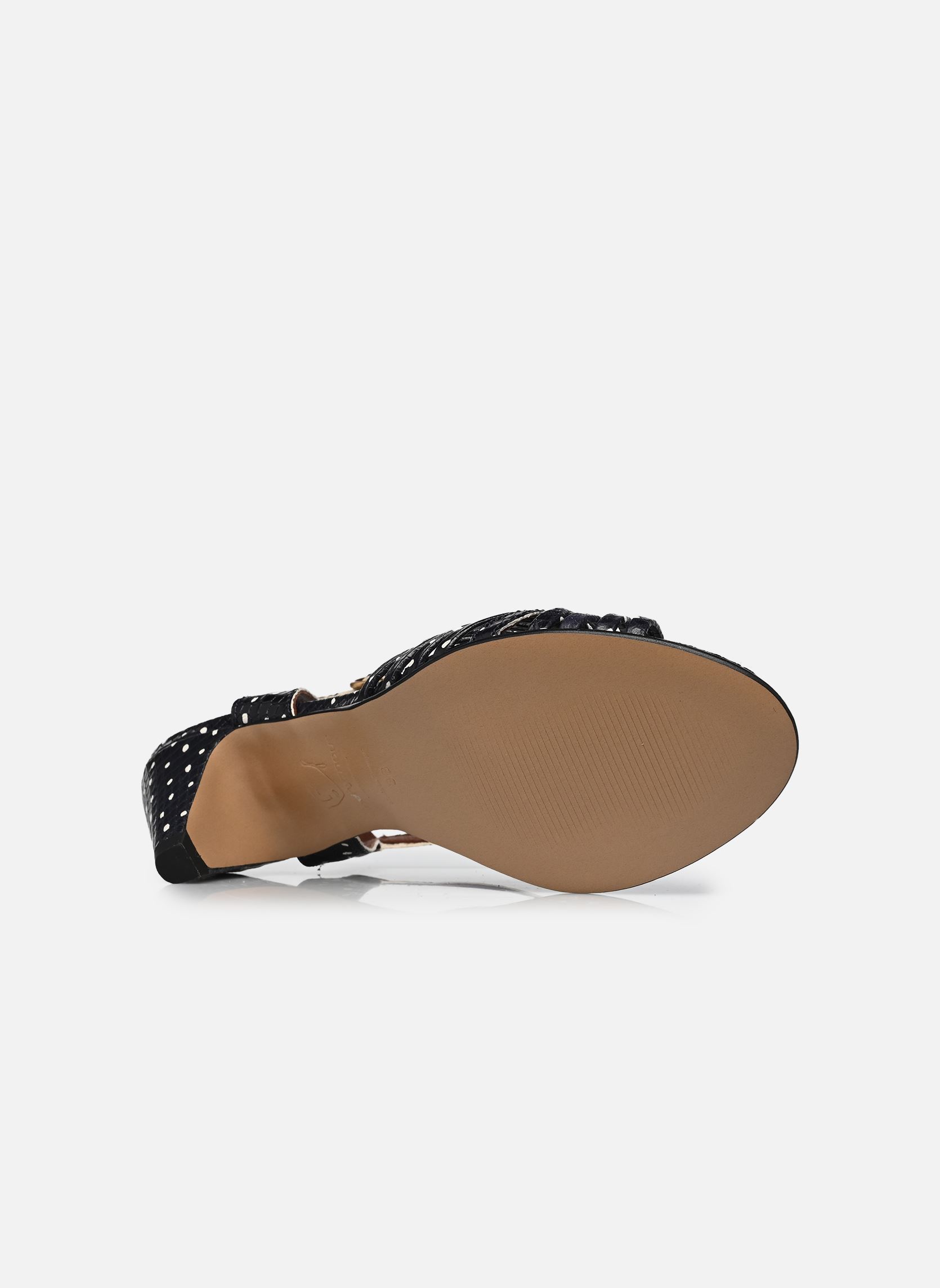 Sandalen HERMINE 50 dames blauw Anonymous Copenhagen Sandalen HERMINE 50 dames blauw SPOTTED SNAKE CALF MIDNIGHT BL