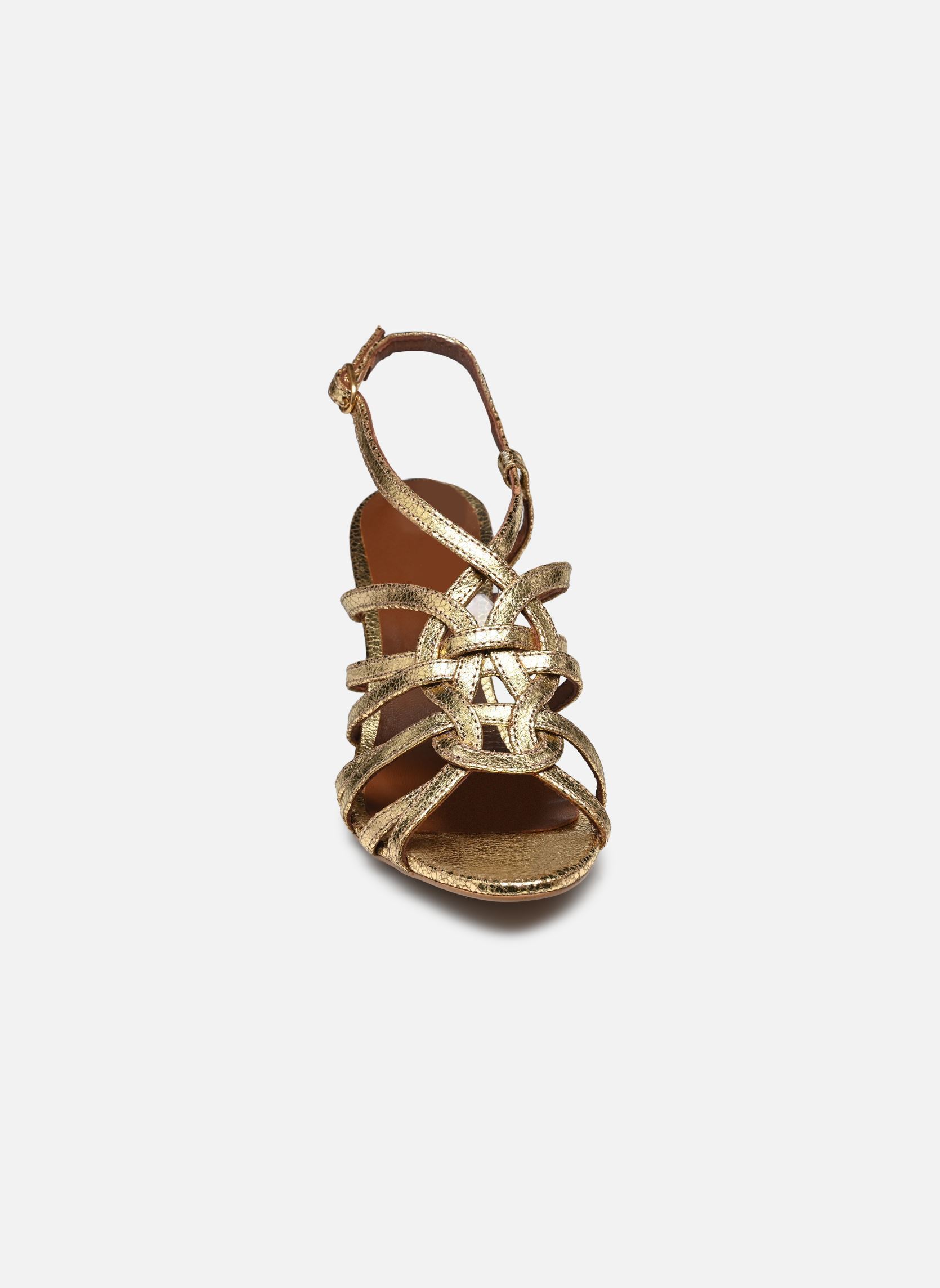 Sandales VICKEY 75 femme or et bronze Anonymous Copenhagen Sandales VICKEY 75 femme or et bronze CRACKLED METALLIC GOAT GOLD