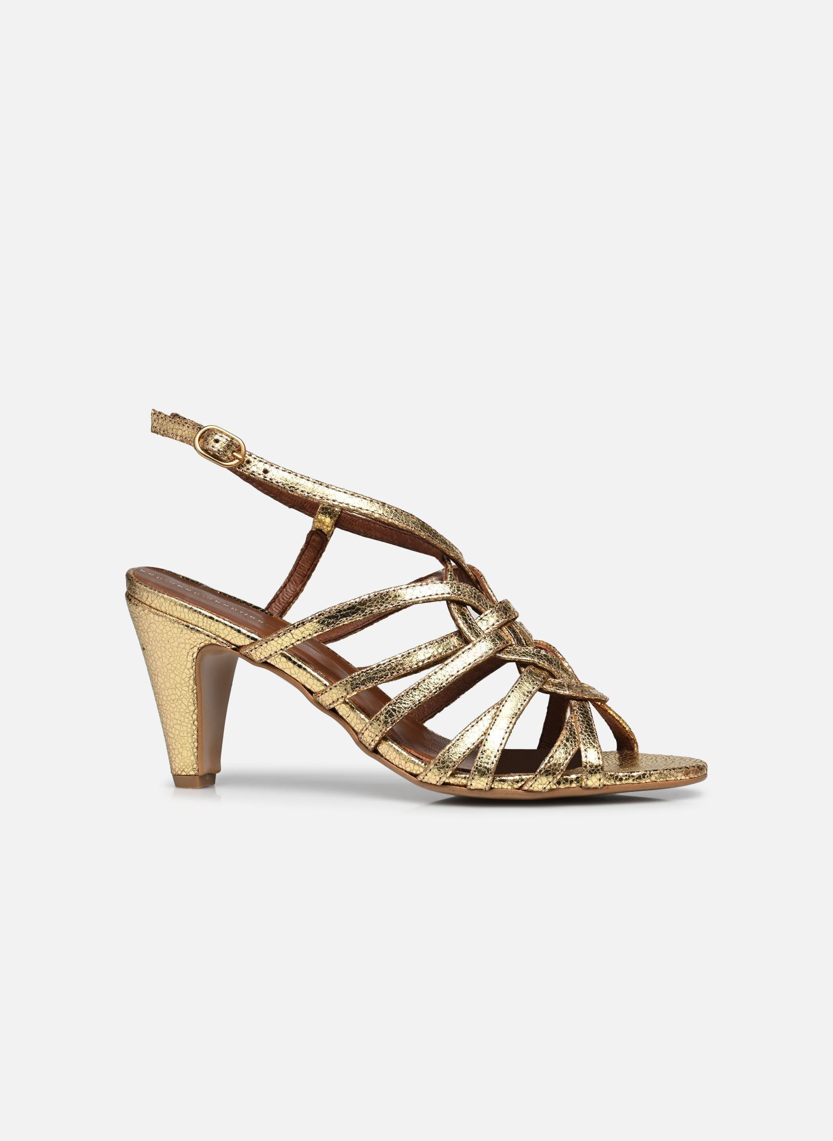 Sandales VICKEY 75 femme or et bronze Anonymous Copenhagen Sandales VICKEY 75 femme or et bronze CRACKLED METALLIC GOAT GOLD