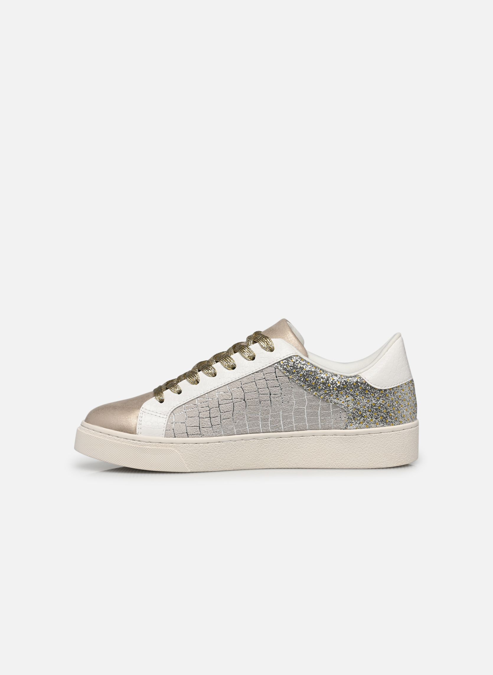 Niedrige Sneaker Basket GOGROBI damen silber MADE BY Niedrige Sneaker Basket GOGROBI damen silber ARGENT