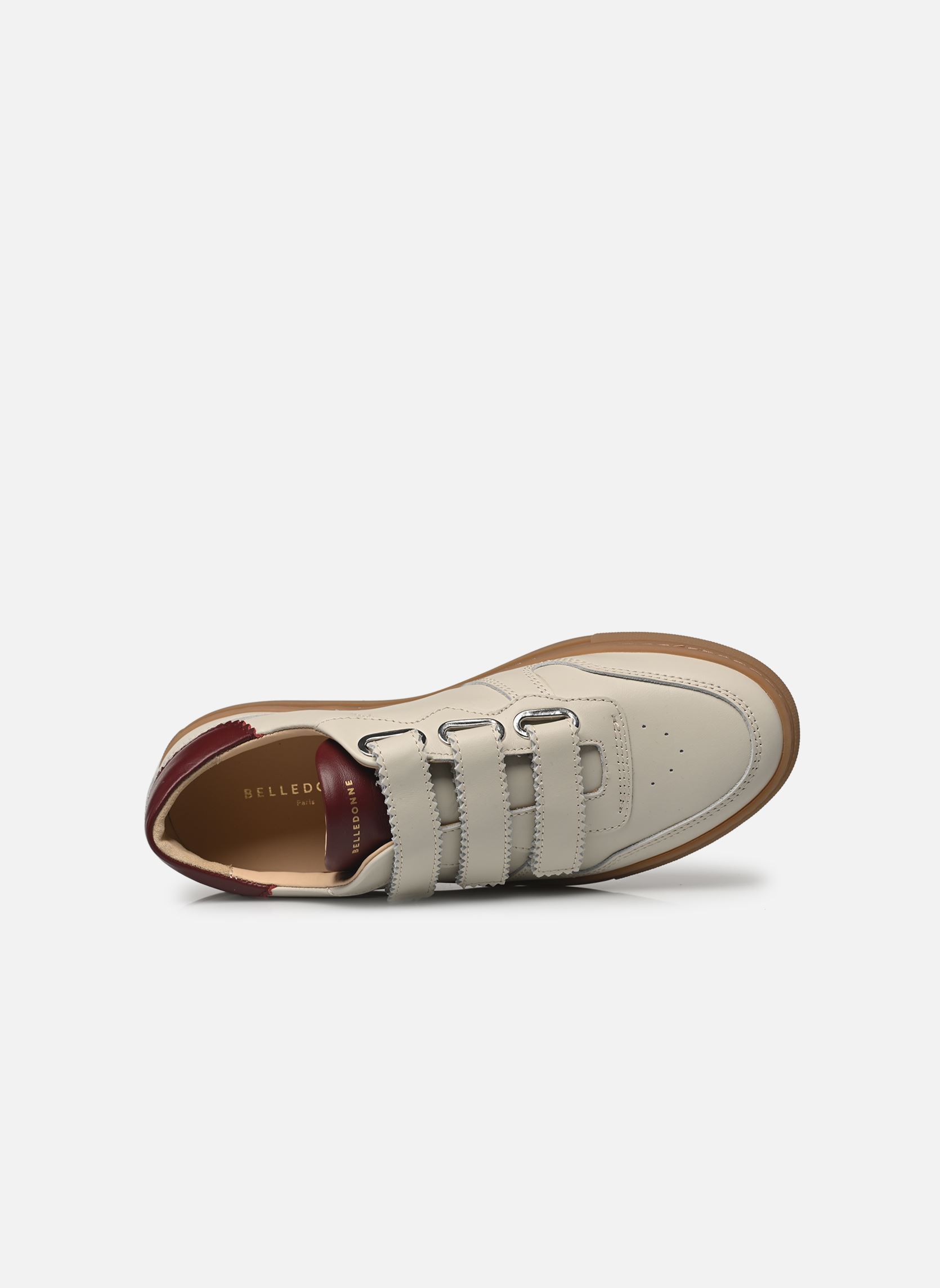Sneakers B0 Velcro dames beige Belledonne Paris Sneakers B0 Velcro dames beige Velcro - Beige Cerise