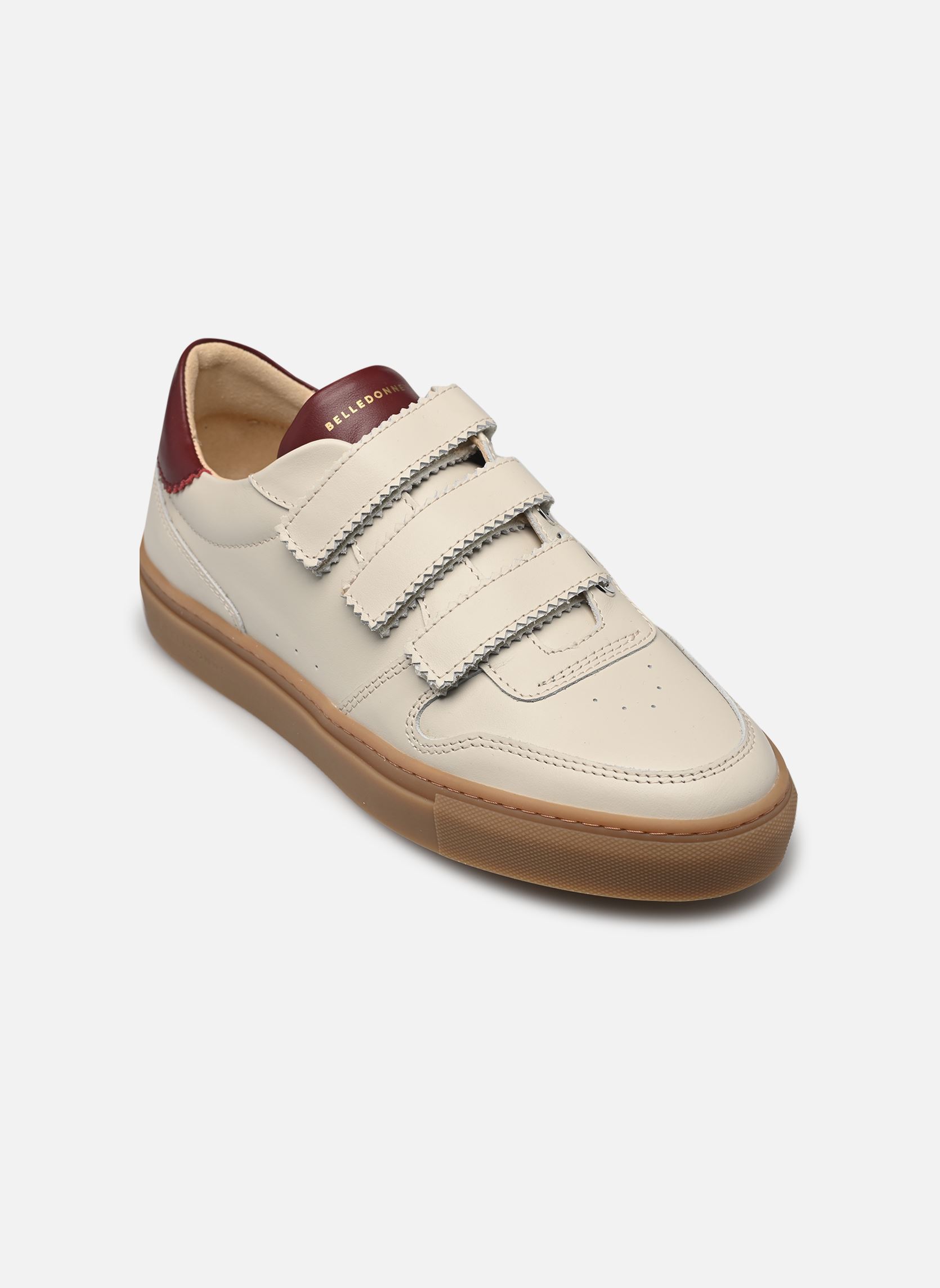 Sneakers B0 Velcro dames beige Belledonne Paris Sneakers B0 Velcro dames beige Velcro - Beige Cerise