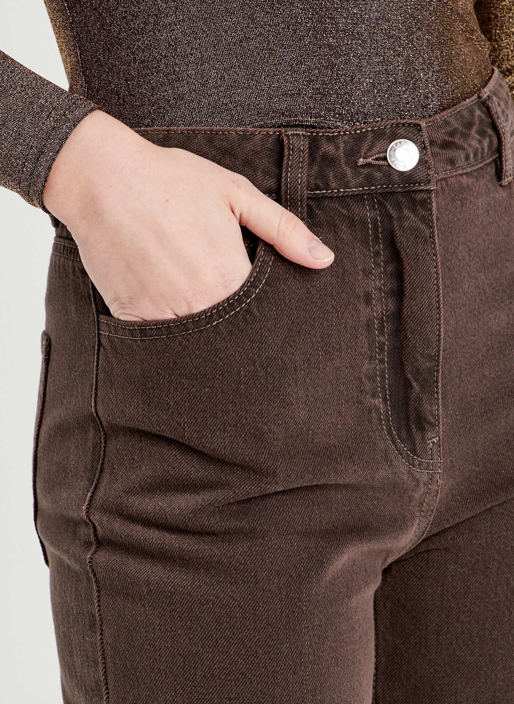 Rechte broeken Delho-Oasis dames bruin Cache Cache Rechte broeken Delho-Oasis dames bruin COFFEE BEAN