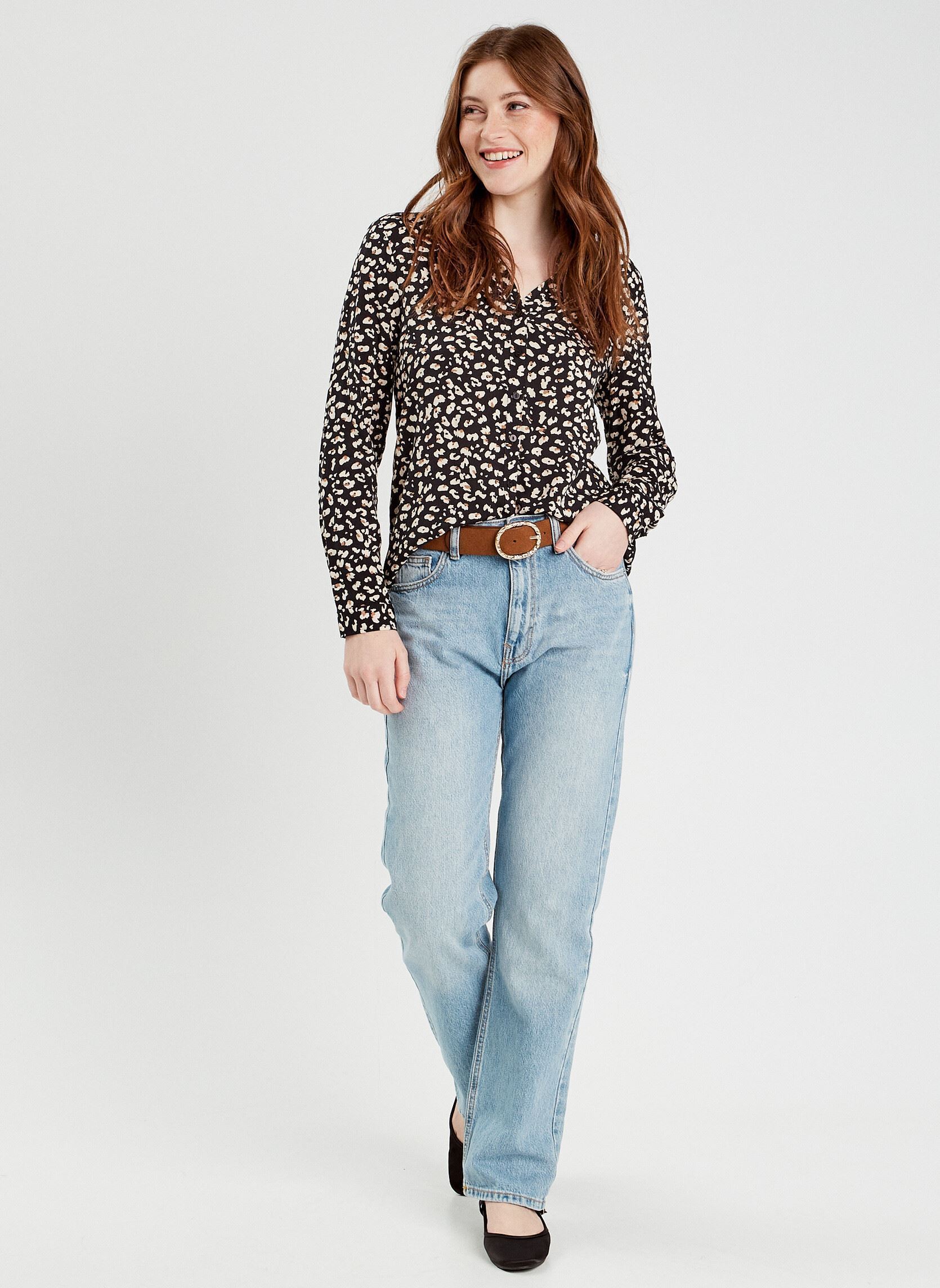 Camicie a maniche lunghe Chemleopar donna nero Cache Cache Camicie a maniche lunghe Chemleopar donna nero ANI-CHEMLEO-BL