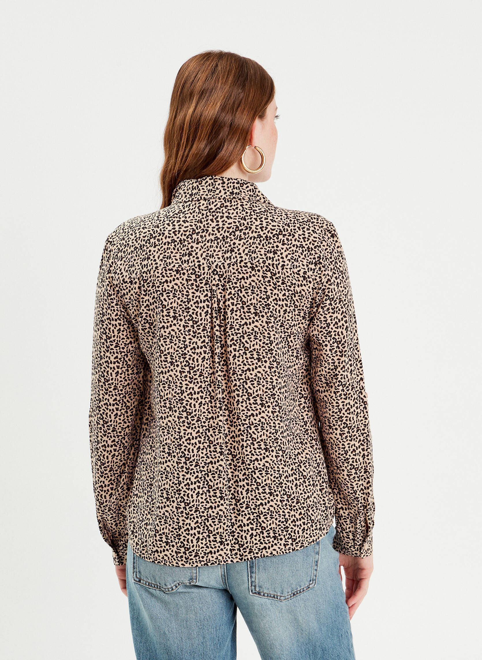 Langarm-Hemden Chemleopar damen weiß Cache Cache Langarm-Hemden Chemleopar damen weiß CLOUD DANCER